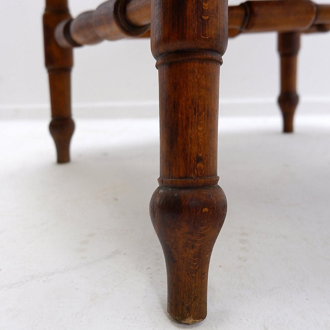 English 19th Century Smokers Bow Chair   Elm Wood photo buy
