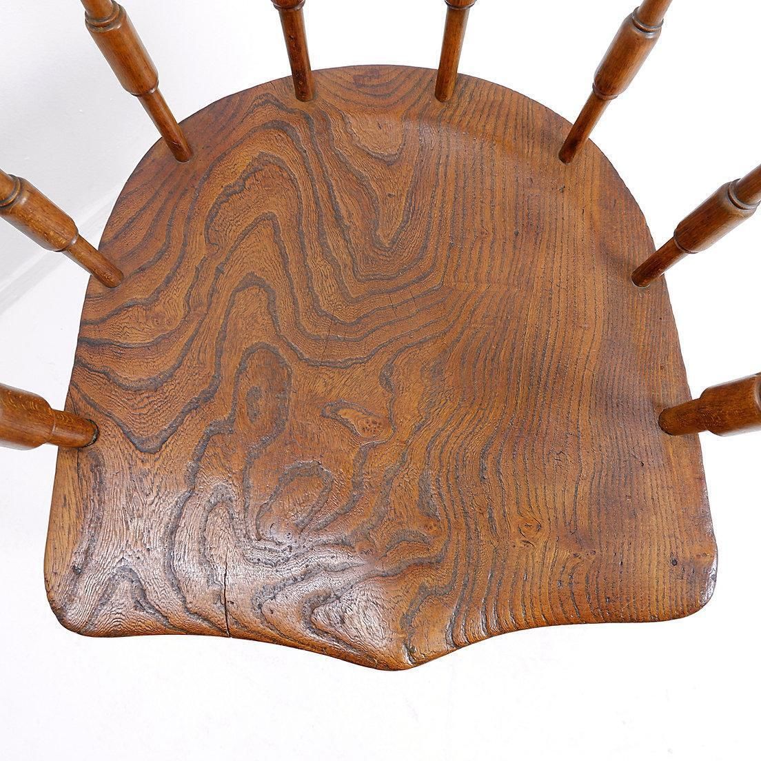 photo furniture English 19th Century Smokers Bow Chair   Elm Wood