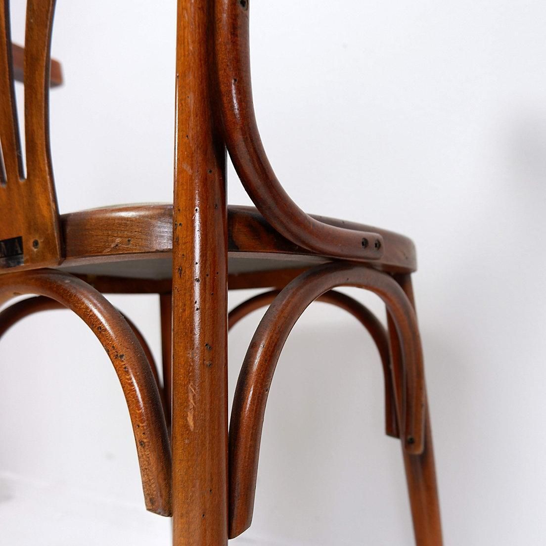 Pair Of "Palmette" Armchairs In Bentwood   Hilma/Belgium   Original Upholstery photo Furniture