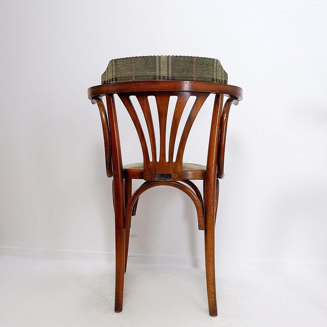 659.0 Pair Of "Palmette" Armchairs In Bentwood   Hilma/Belgium   Original Upholstery photo