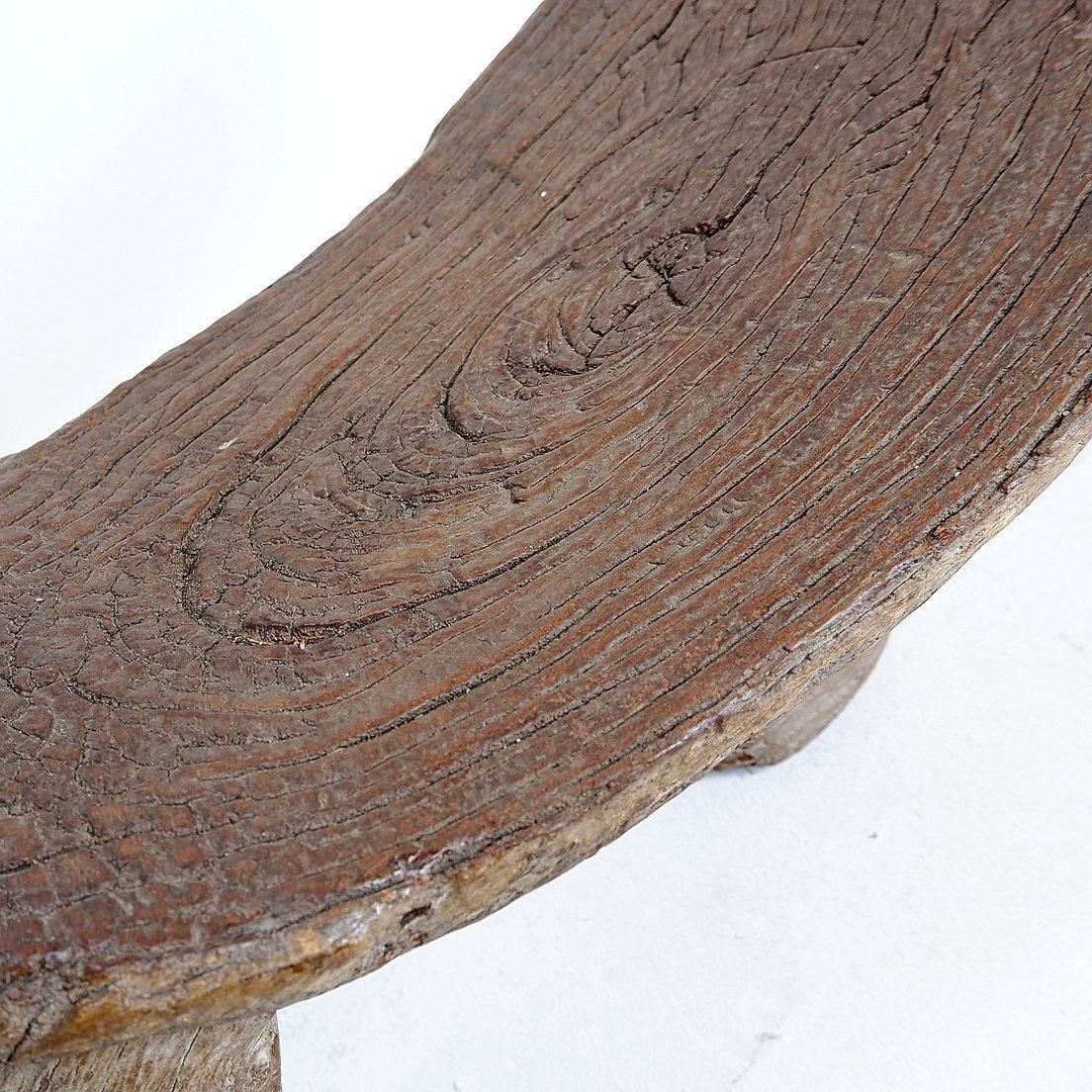 "Lobi" African Tripod Wooden Stool From Burkina Faso photo for sale