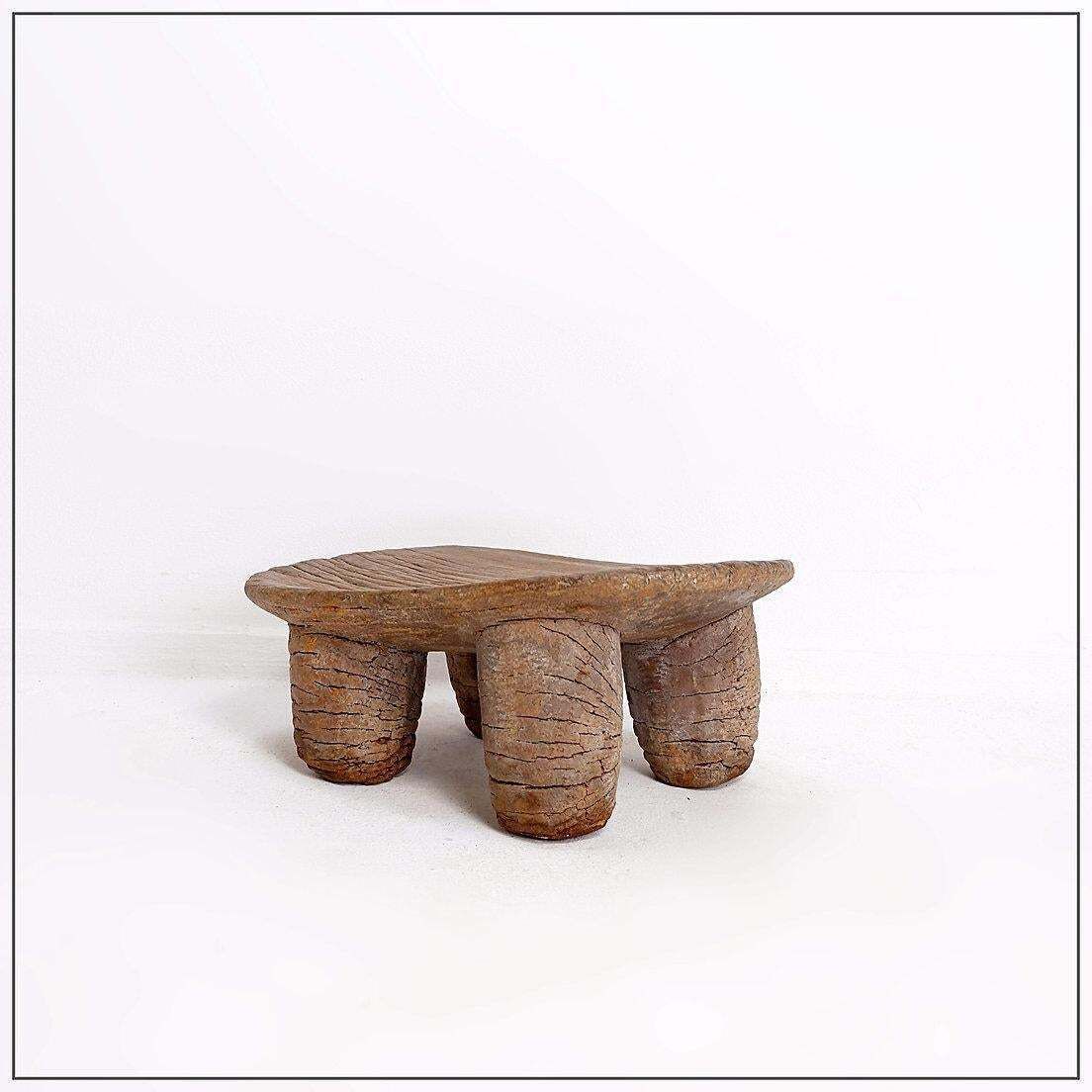 African "Senufo" Stool Hand Carved   Ivory Coast photo for sale