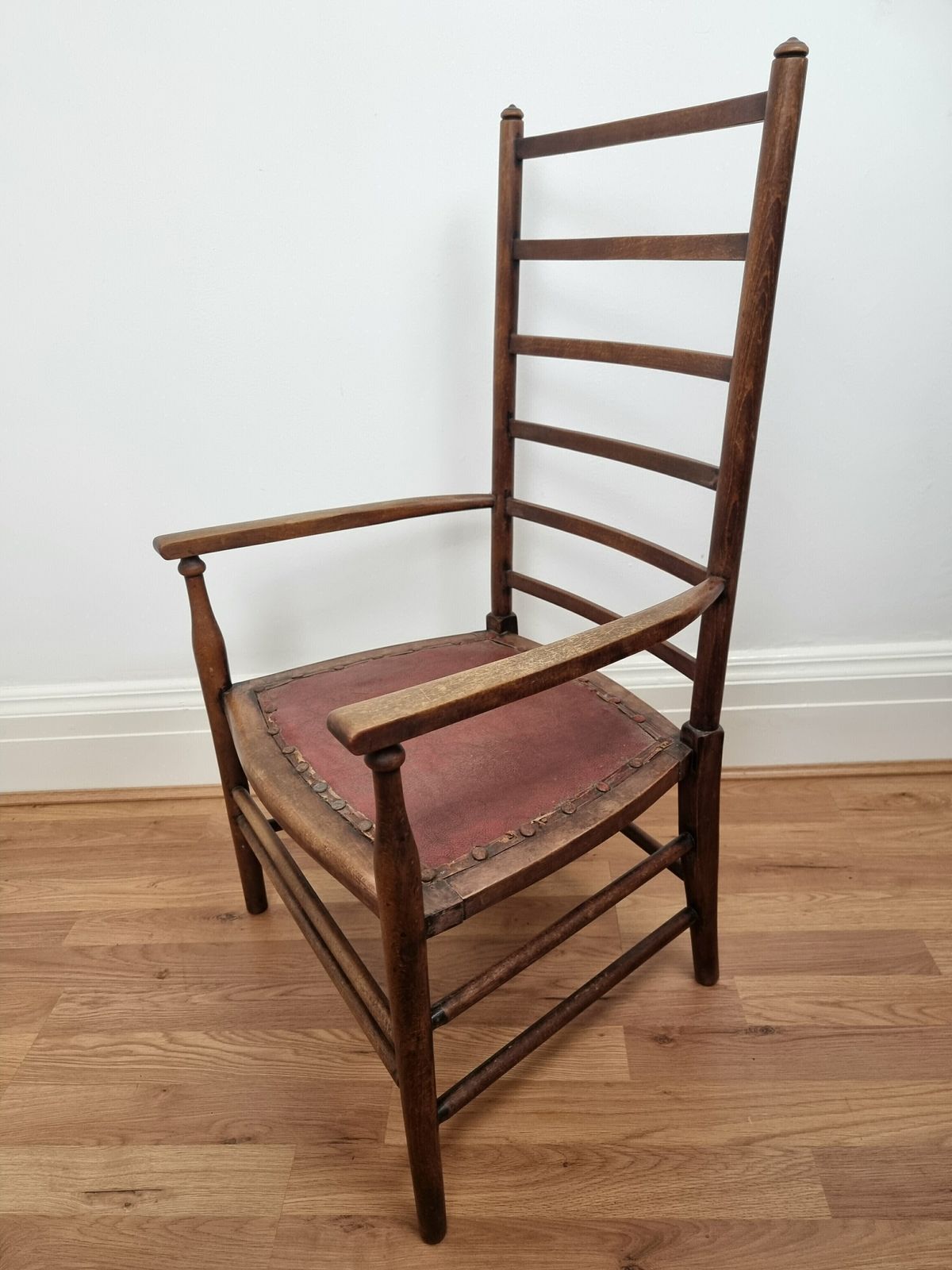 Liberty & Co Arts And Crafts Low Ladder Back Armchair photo for sale