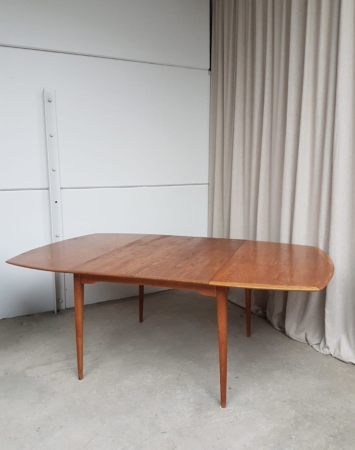 Vtg Mid Century Oak Norwegian Extending Dining Table Danish By Gustav Bahus R433 photo buy