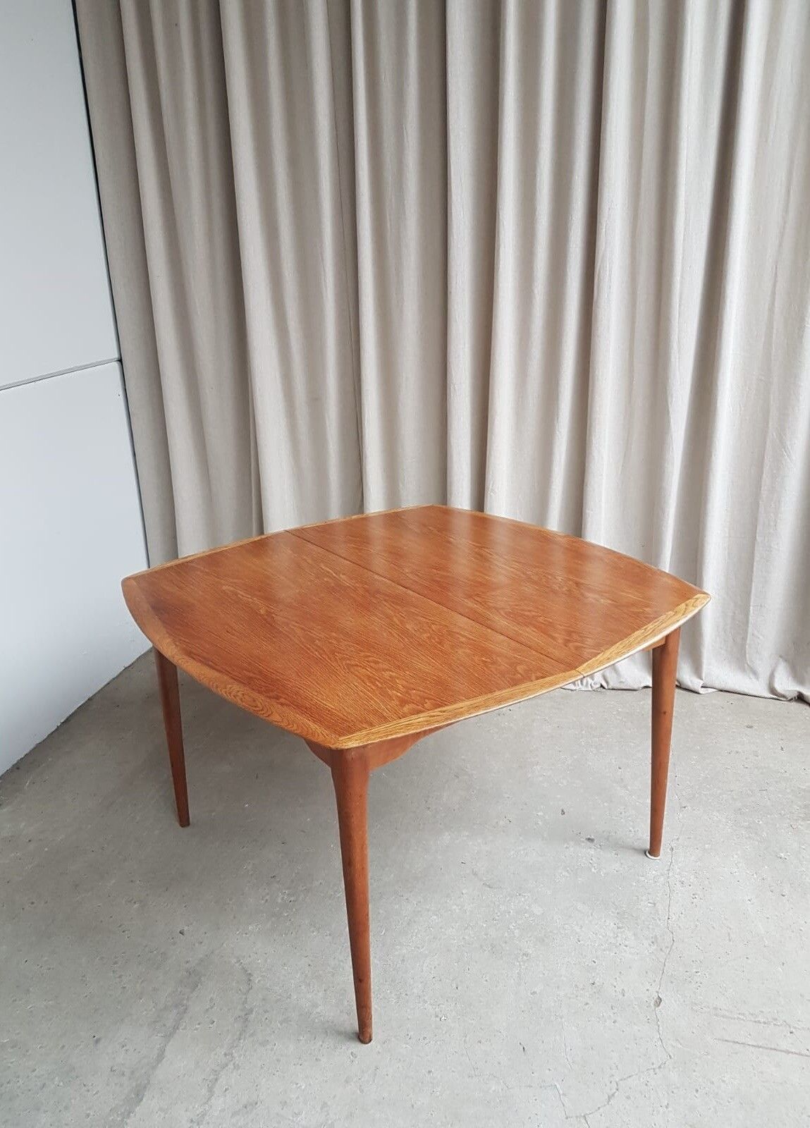 photo vinterior Vtg Mid Century Oak Norwegian Extending Dining Table Danish By Gustav Bahus R433