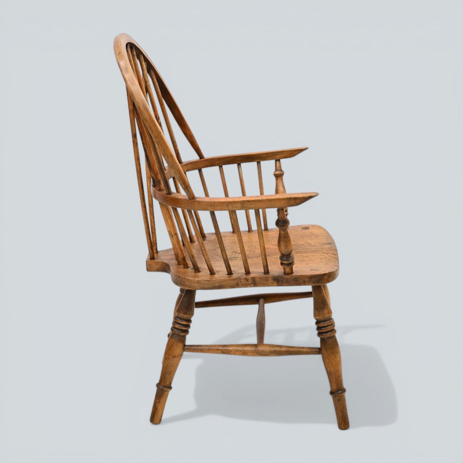 Stick Back Windsor Chair Elm And Beech Antique Bow Back Carver Free* Uk Delivery photo buy