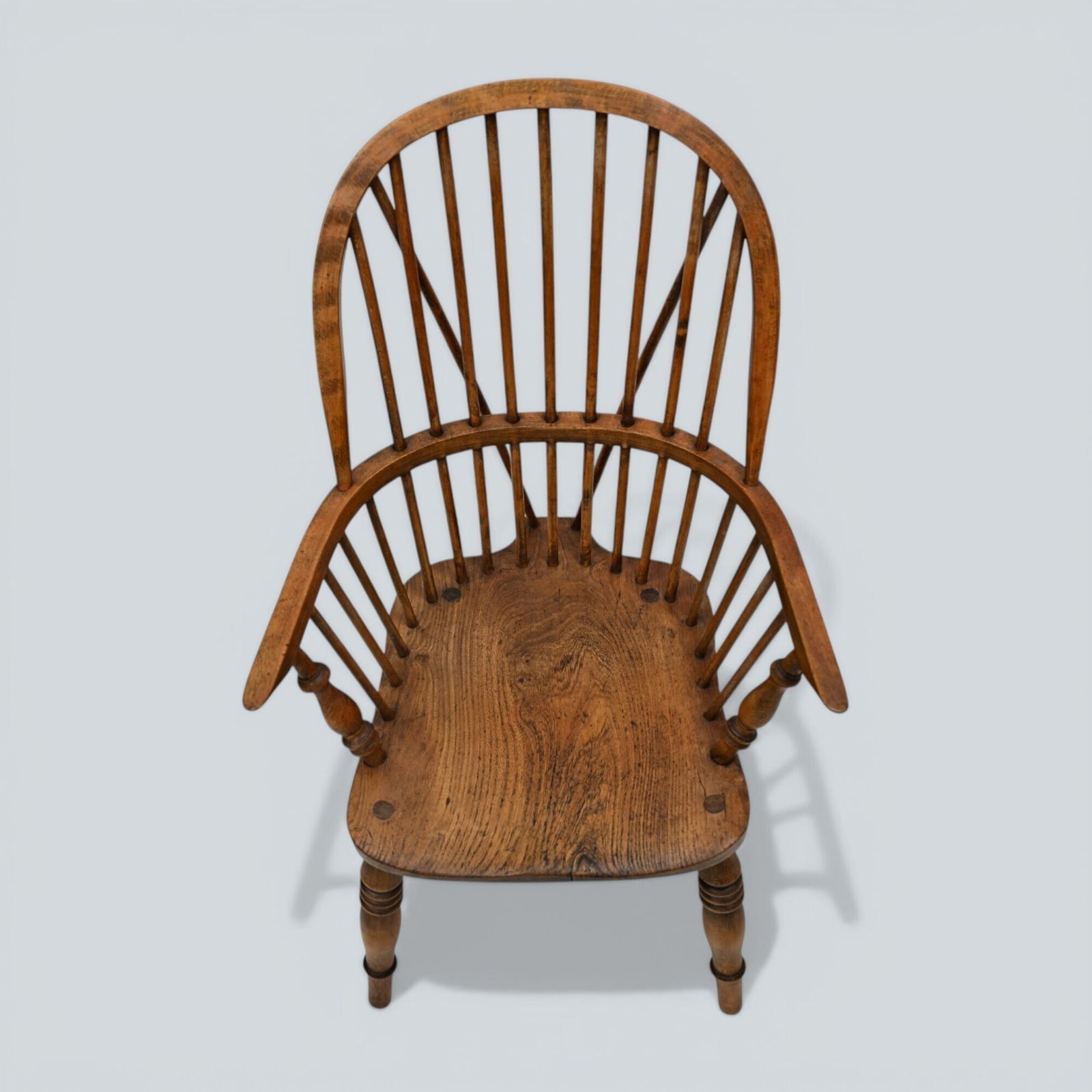 Furniture Stick Back Windsor Chair Elm And Beech Antique Bow Back Carver Free* Uk Delivery photo