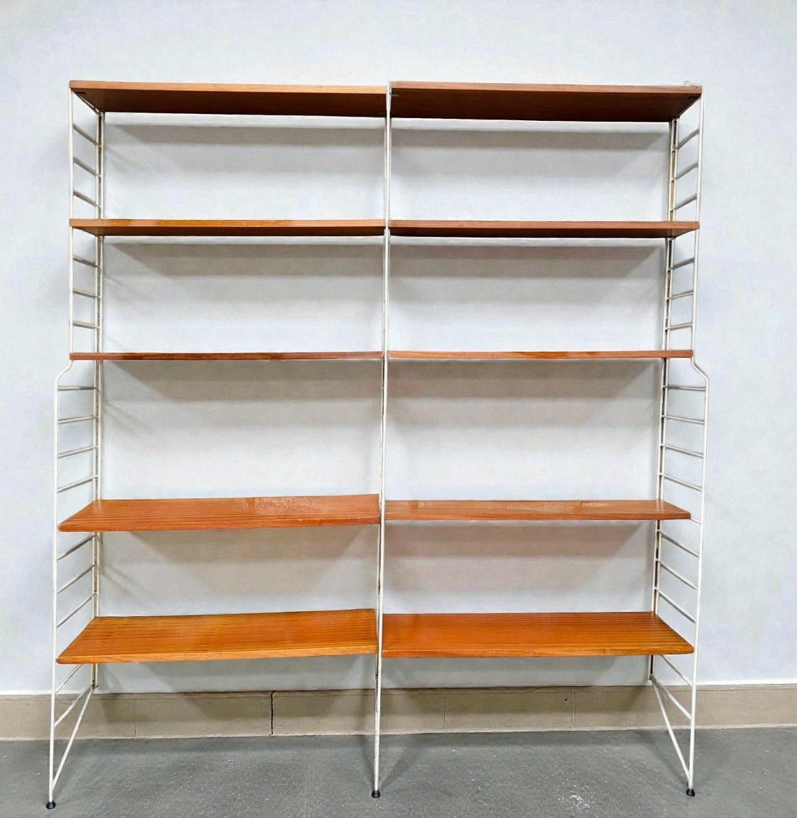 Furniture Swedish Nissie Strinning Teak Shelving System Bookcase Mid Century C1960s photo