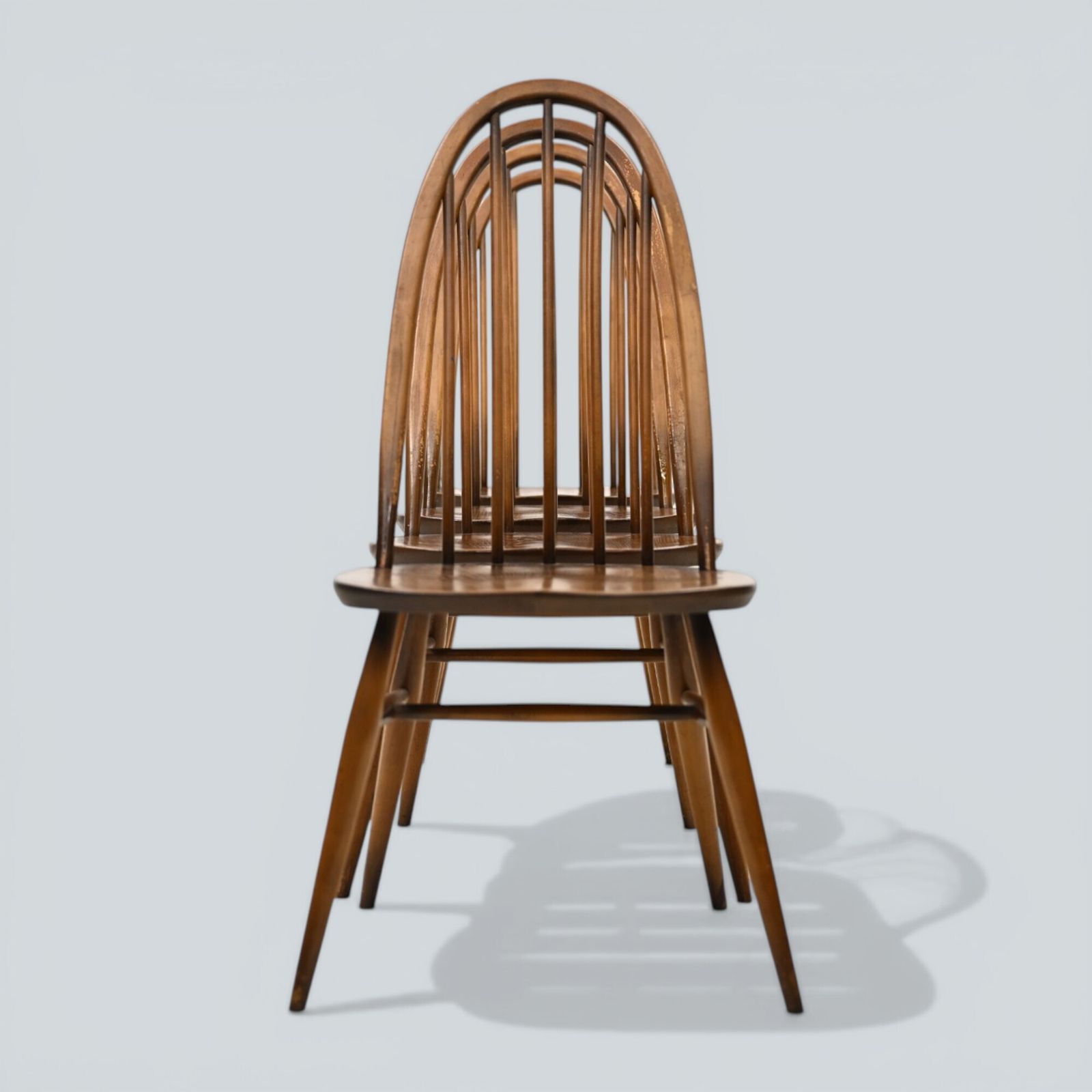 4 Ercol Dining Chairs Windsor Quaker Golden Dawn Vintage 1970s Free Uk Delivery photo for sale