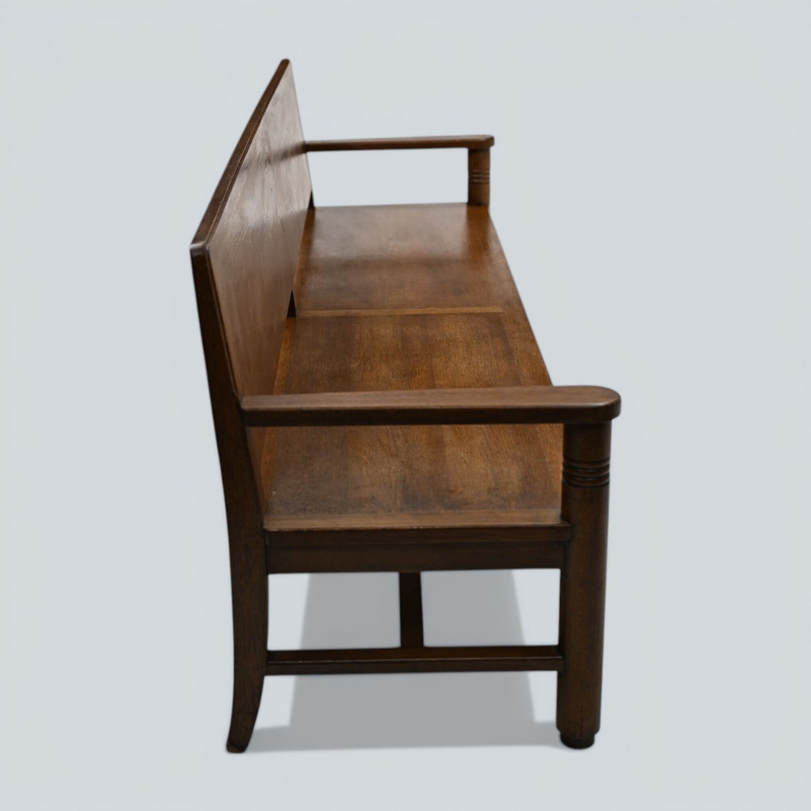 Large French Deco Bench & 3 Chairs P Bouillot Label Oak 1930s Free* Delivery photo vintage