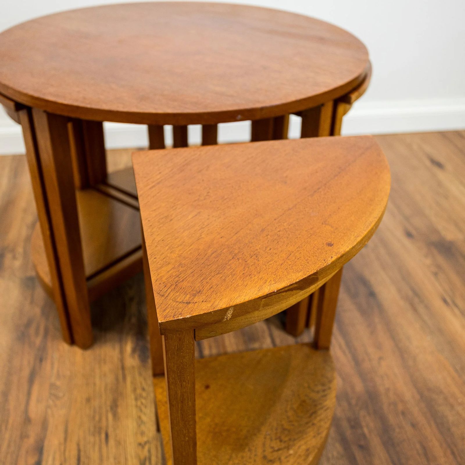 Art Deco Quartet Oak Nest Of Tables photo furniture