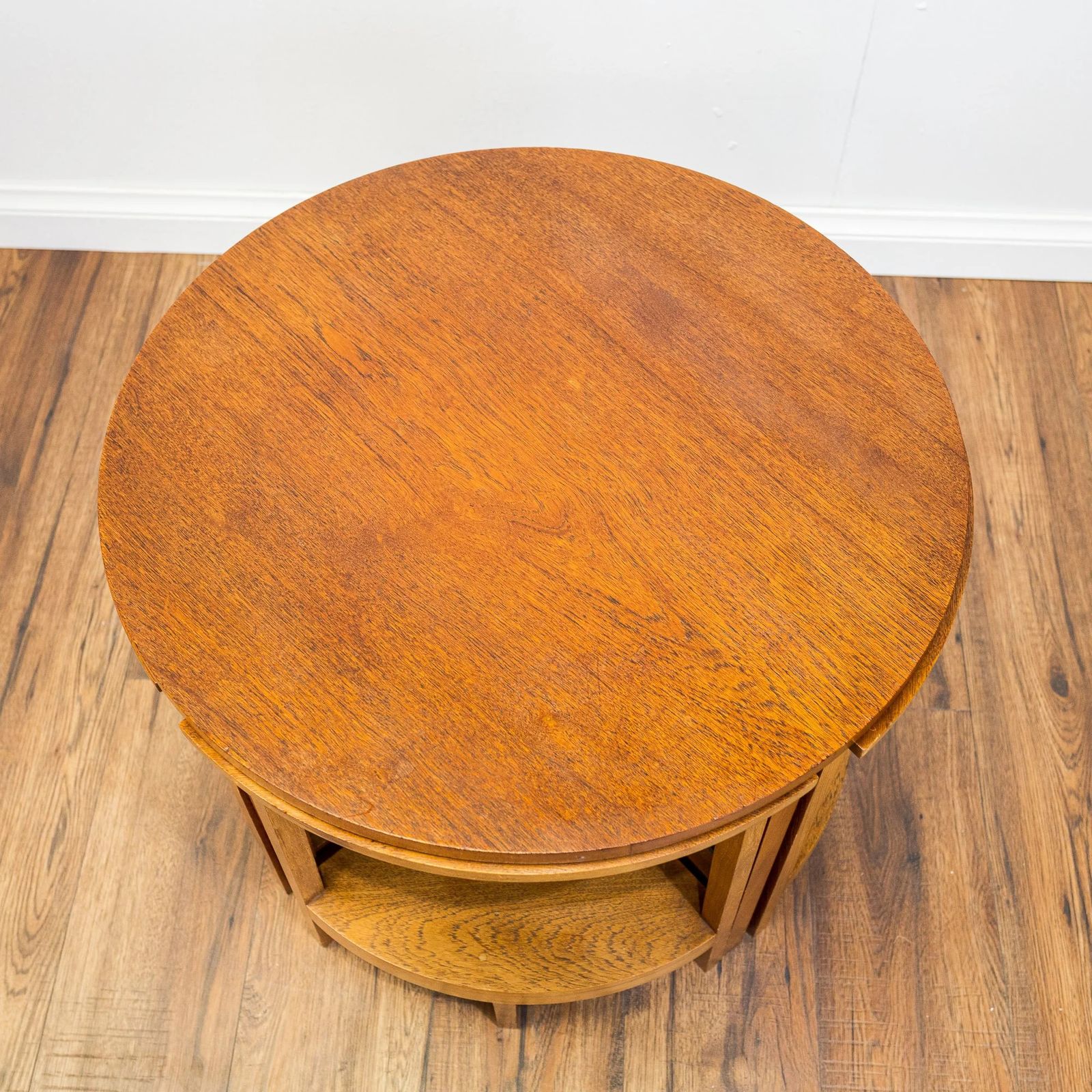 Art Deco Quartet Oak Nest Of Tables photo for sale