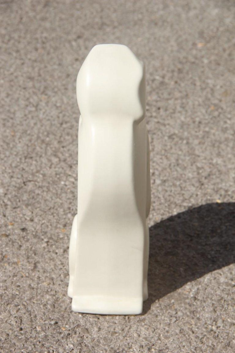 Porcelain Stylized Cat Italian Production Studiolinea Com 1970s White photo for sale