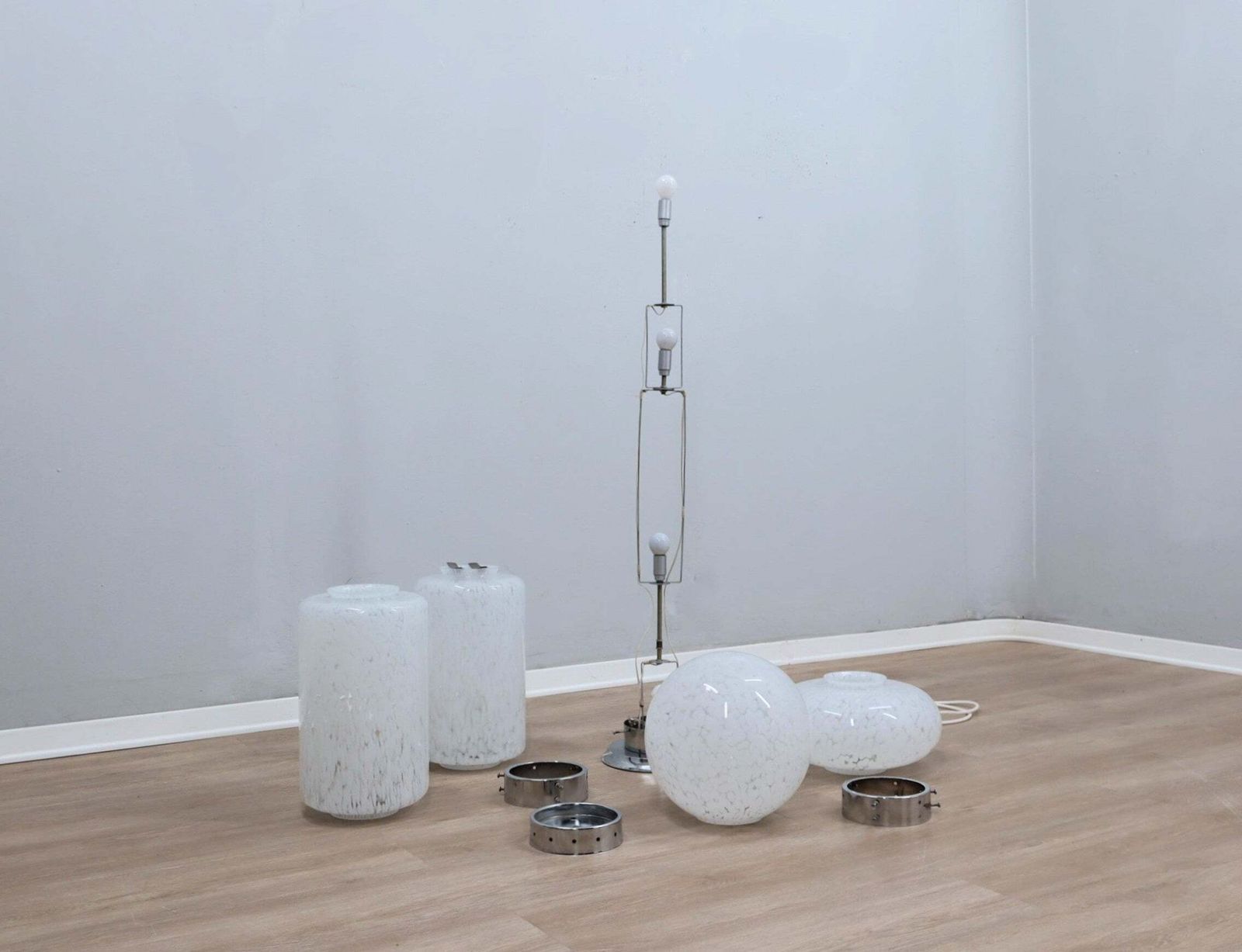Murano Glass Totem Floor Lamp Av Mazzega 1960s photo buy