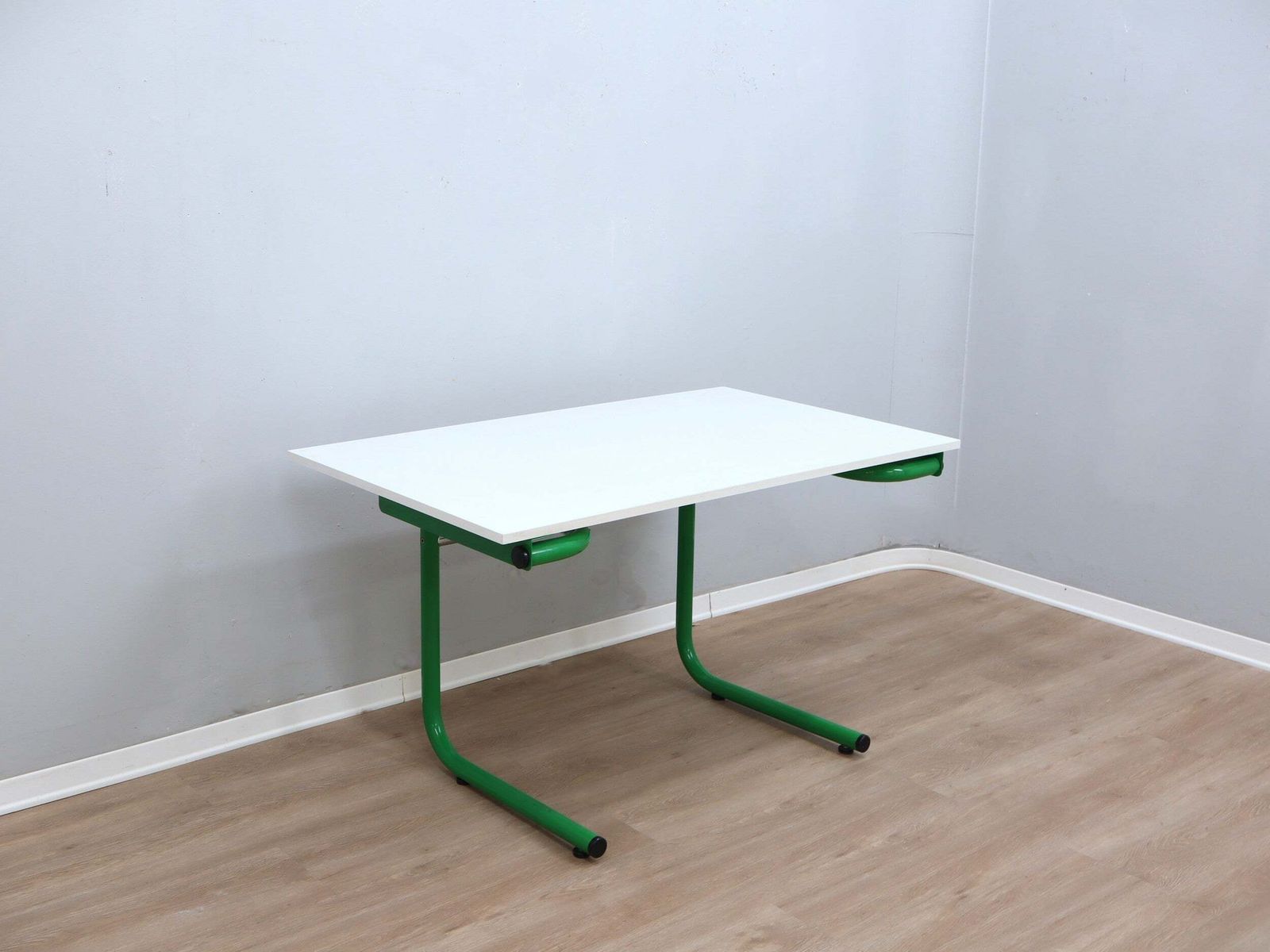 1960s Bieffeplast Vintage Green Metal Frame Desk photo Furniture