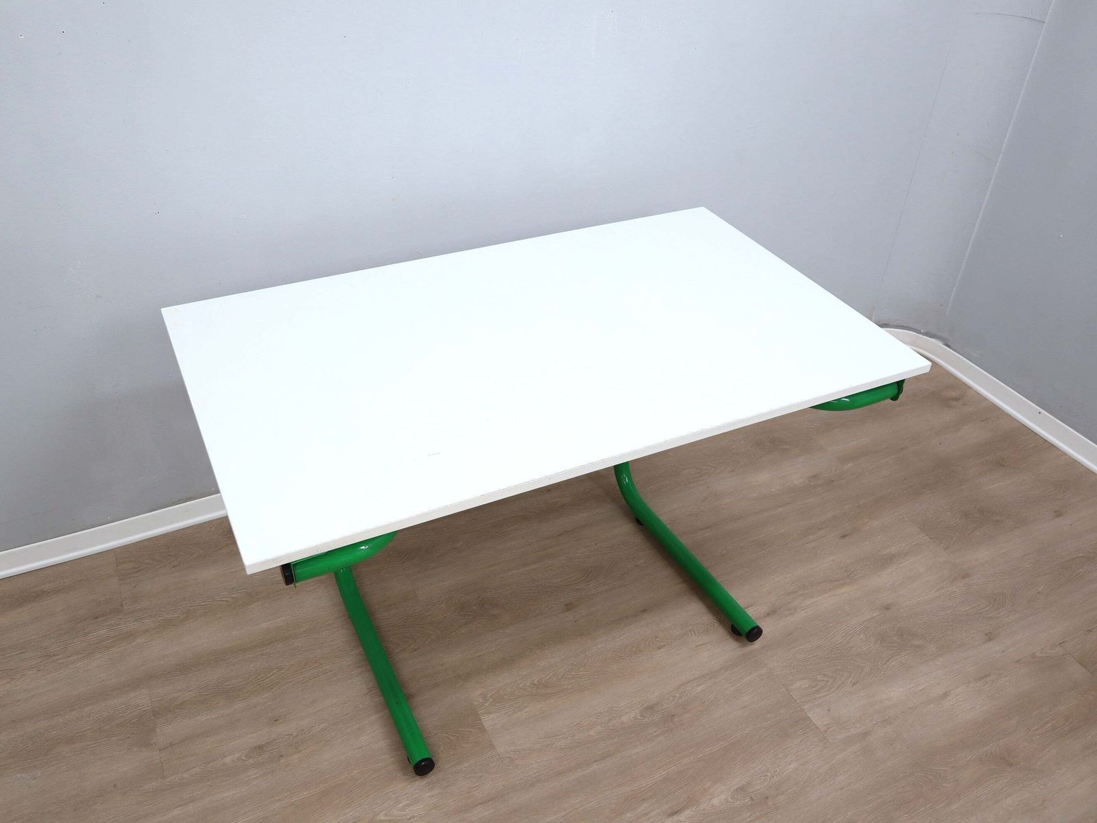1960s Bieffeplast Vintage Green Metal Frame Desk photo vintage