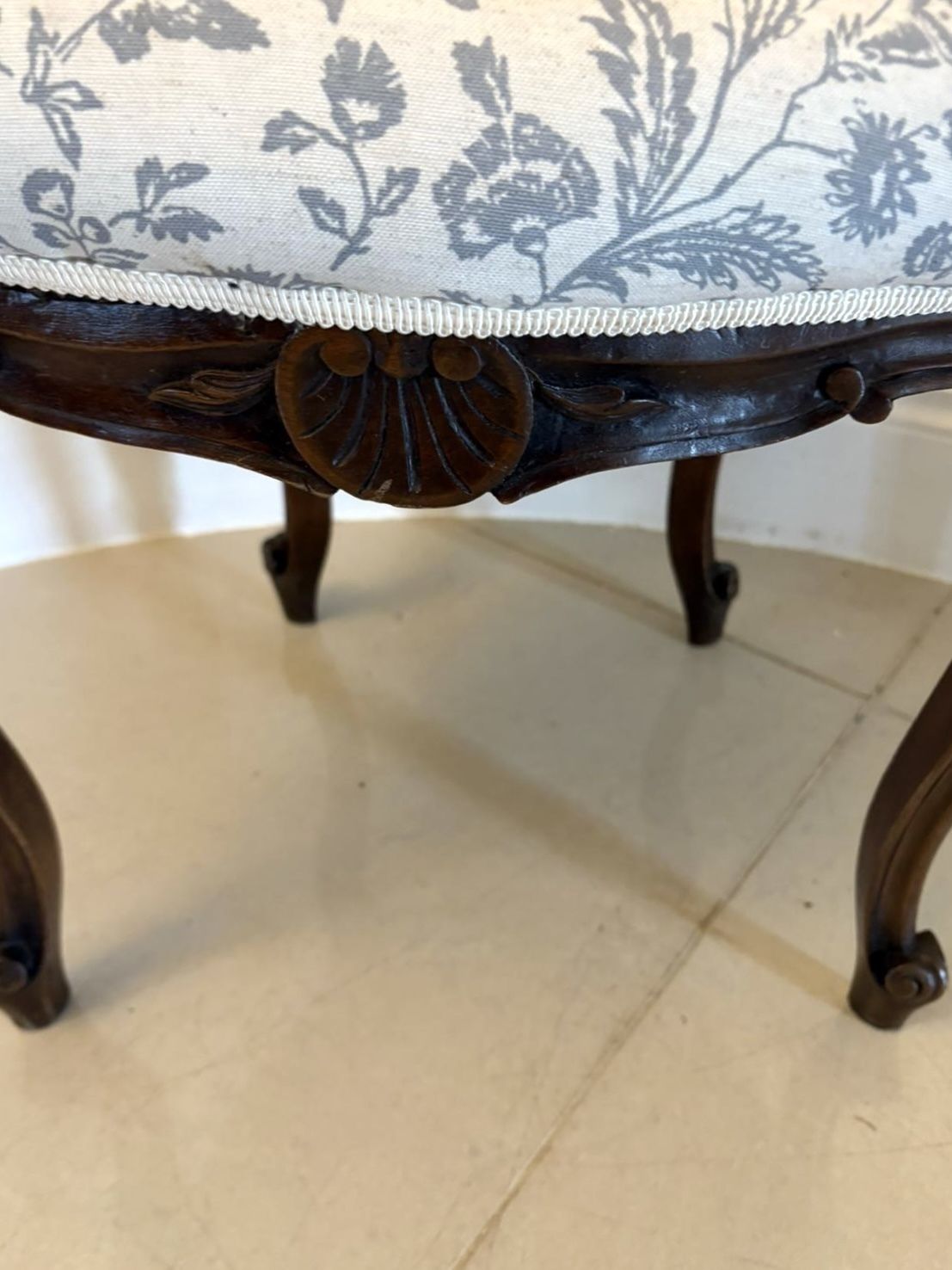 Quality Antique 19th Century Carved Walnut Side Chair photo Furniture