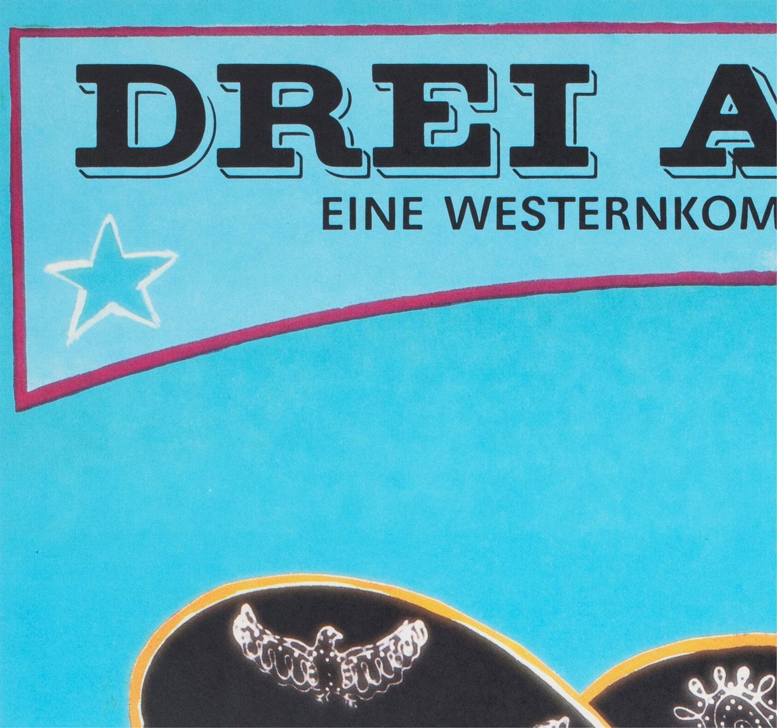 The Three Amigos 1990 East German Film Poster, Finger photo for sale