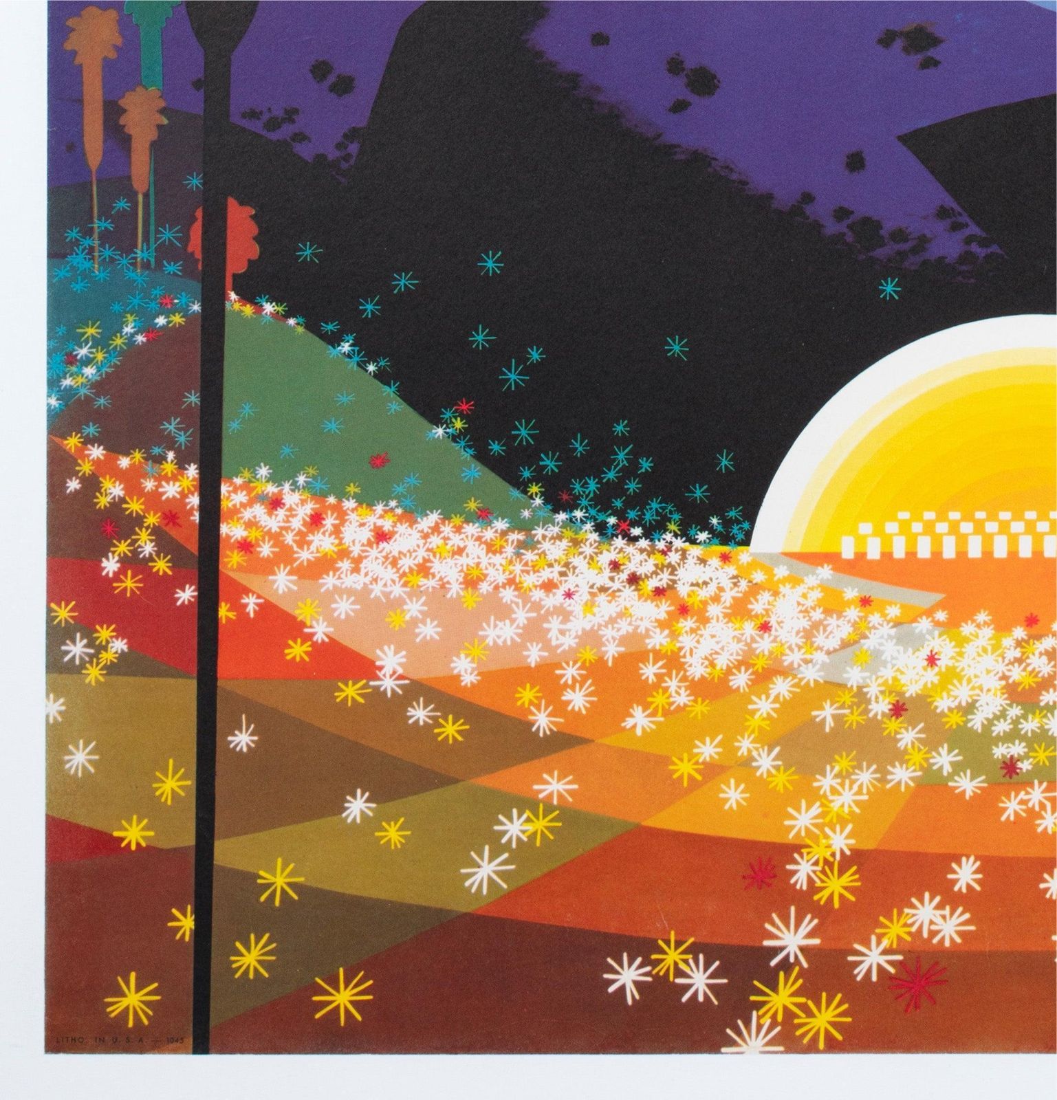 TWA Los Angeles C1958 Airline Travel Poster, David Klein photo buy