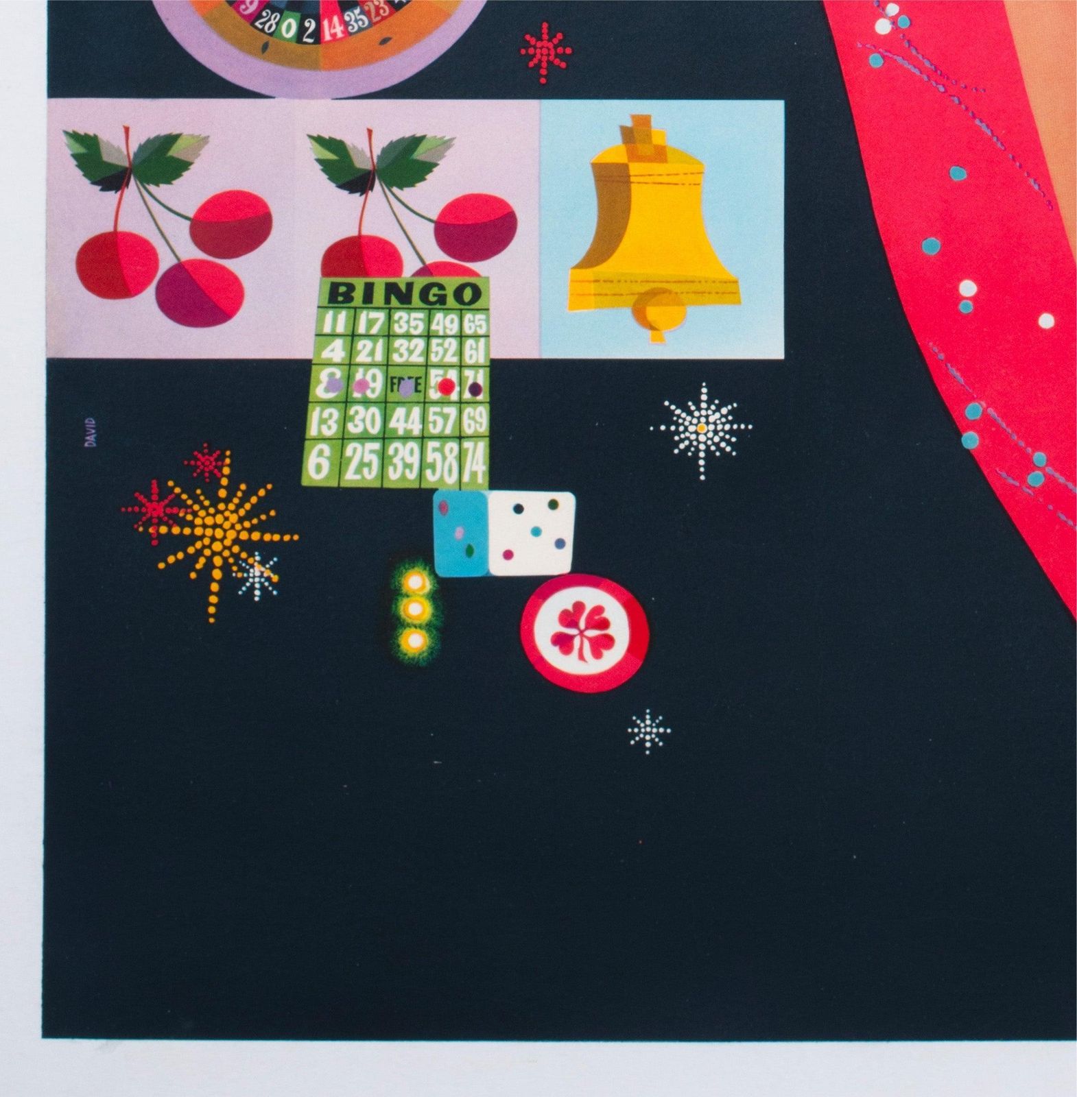 Twa Las Vegas 1950s Airline Travel Advertising Poster, David Klein photo buy