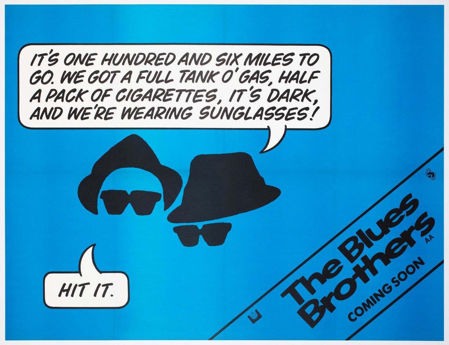 The Blues Brothers 1980 Uk Quad Advance Film Poster
