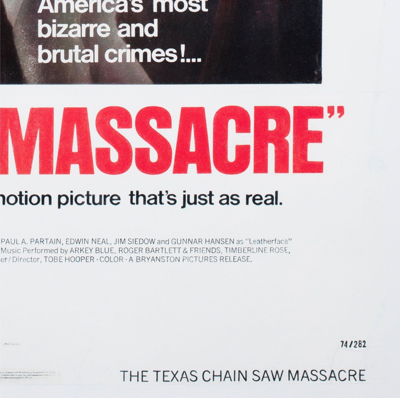 The Texas Chainsaw Massacre 1974 Us 1 Sheet Film Poster photo vintage