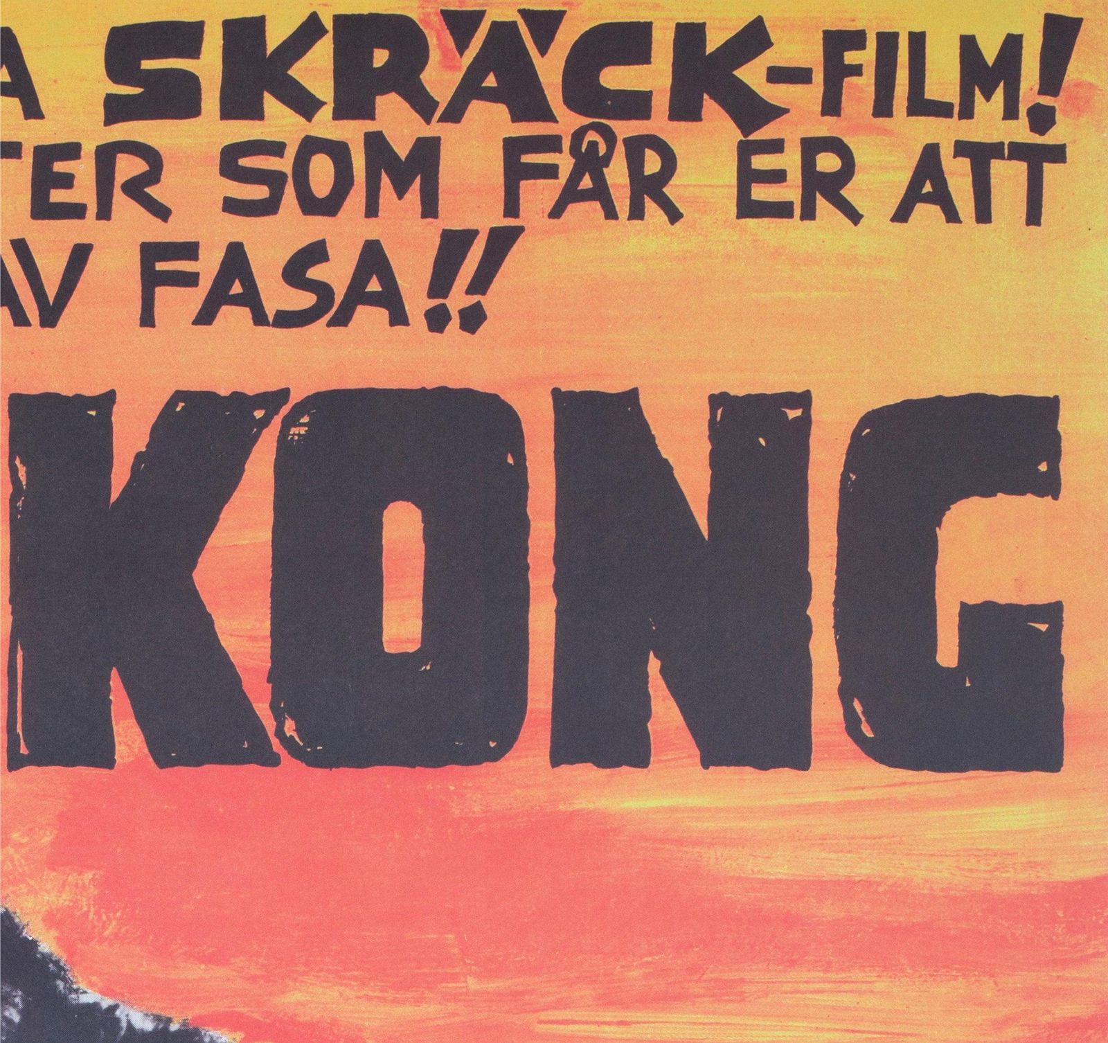 King Kong R1966 Swedish Film Poster photo Art
