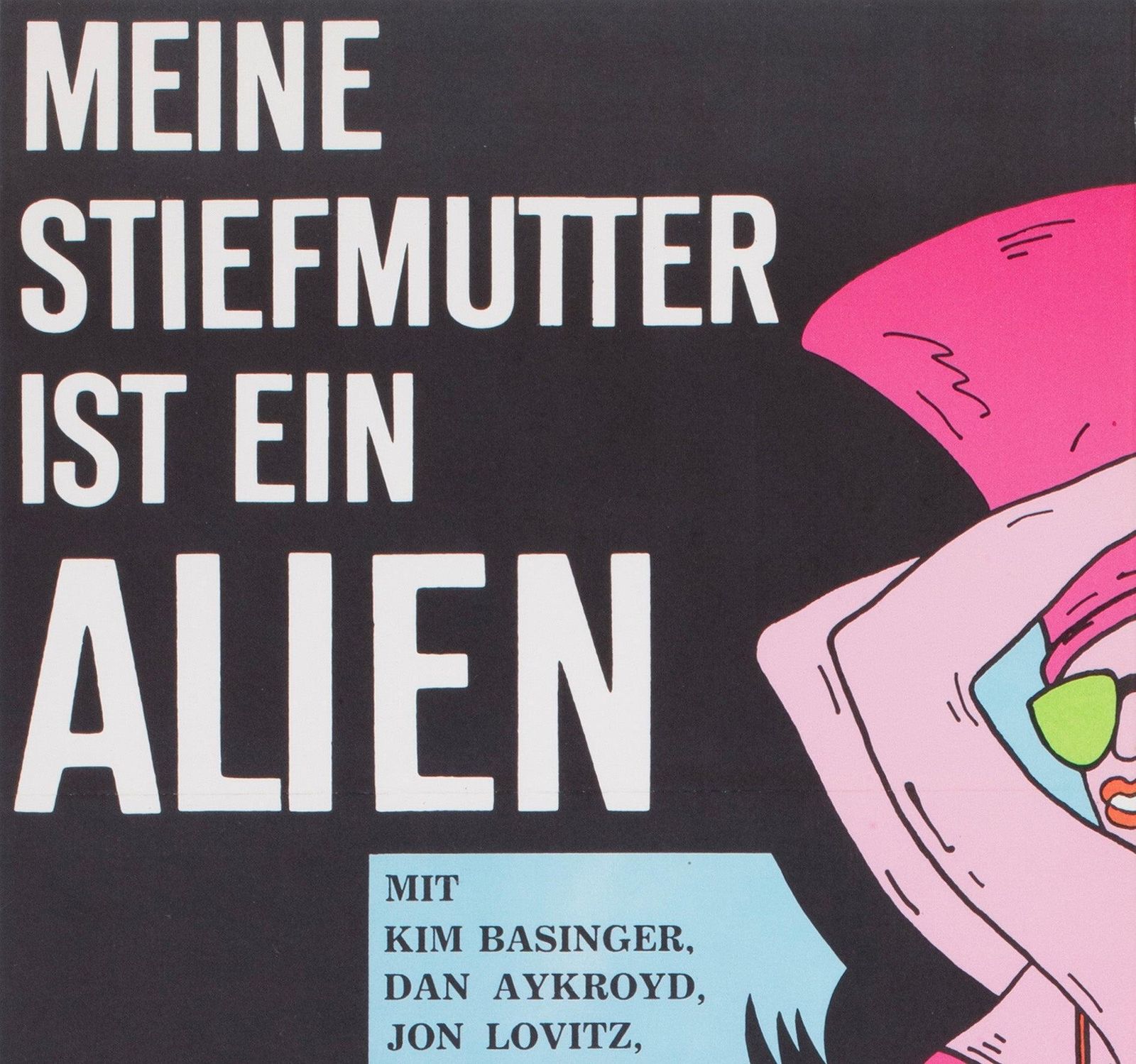 My Stepmother Is An Alien 1990 East German A1 Film Poster, Labowski photo for sale