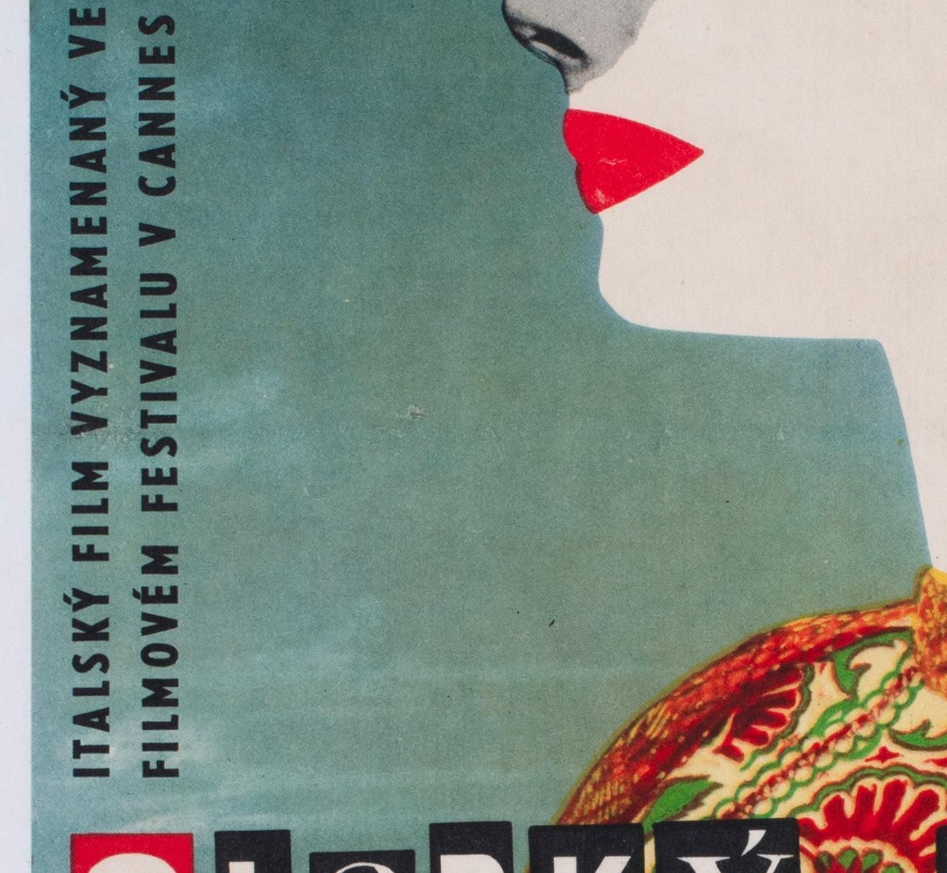 La Dolce Vita 1960 Czech A3 Film Poster, Karel Vaca photo 2190.0