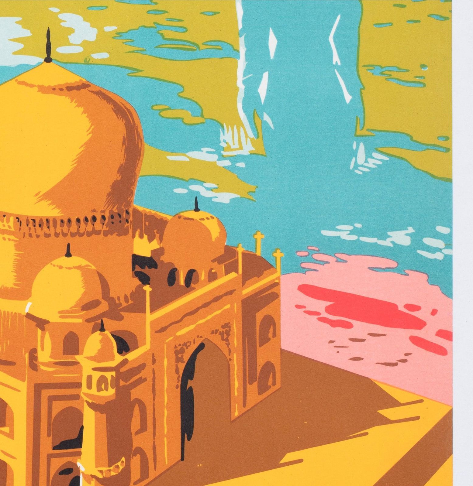 India 1957 Travel Advertising Poster photo vinterior