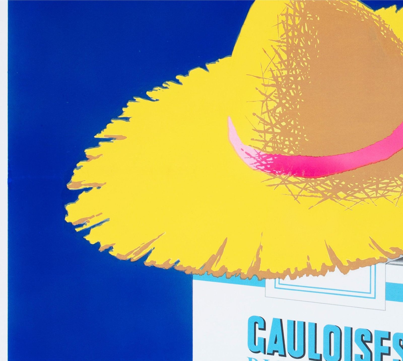 Disque Bleu Gauloises 1956 French Cigarettes Advertising Poster, Henri Favre photo 1195.0