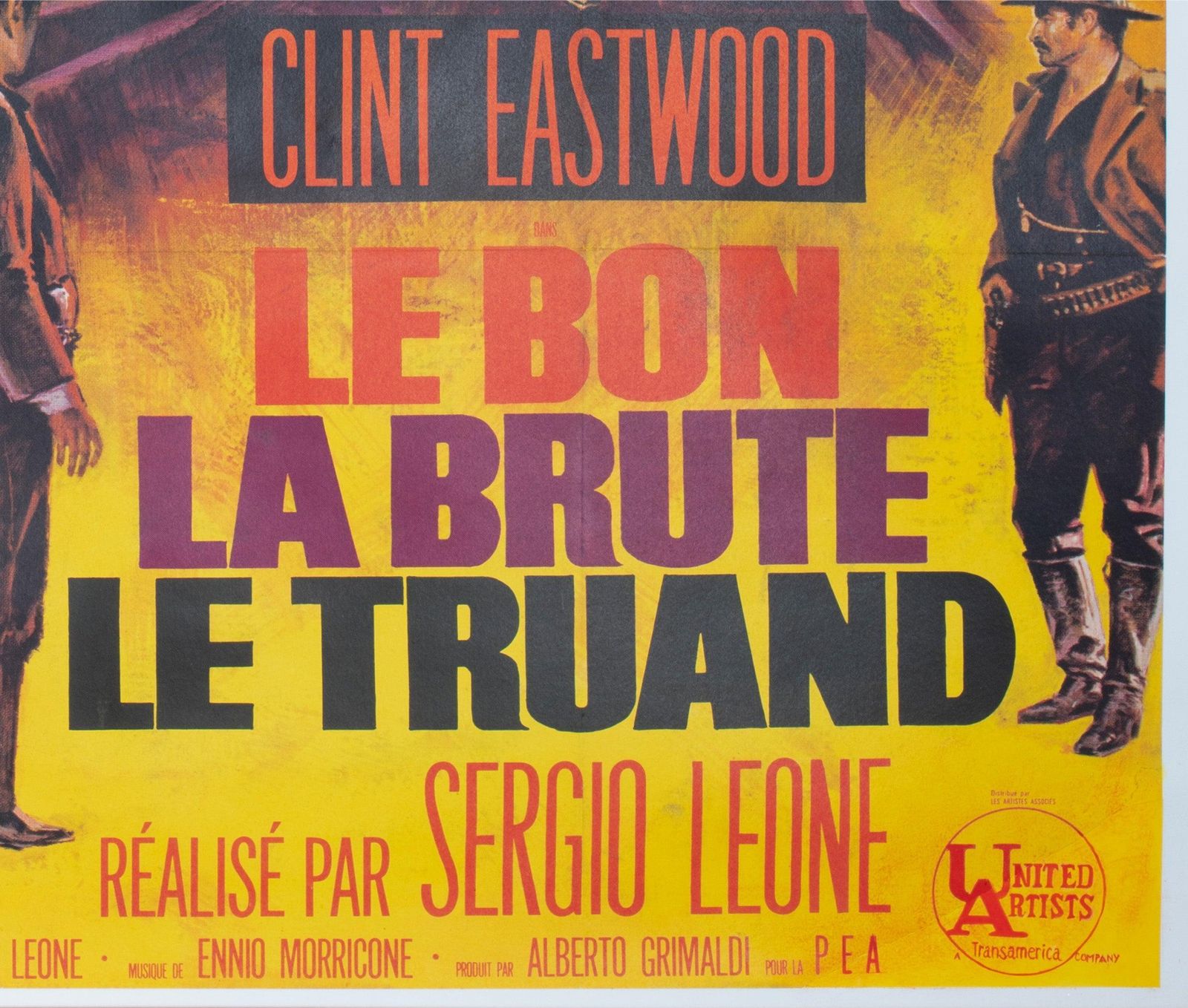 The Good The Bad The Ugly 1968 French Grande Film Poster, Jean Mascii photo vintage