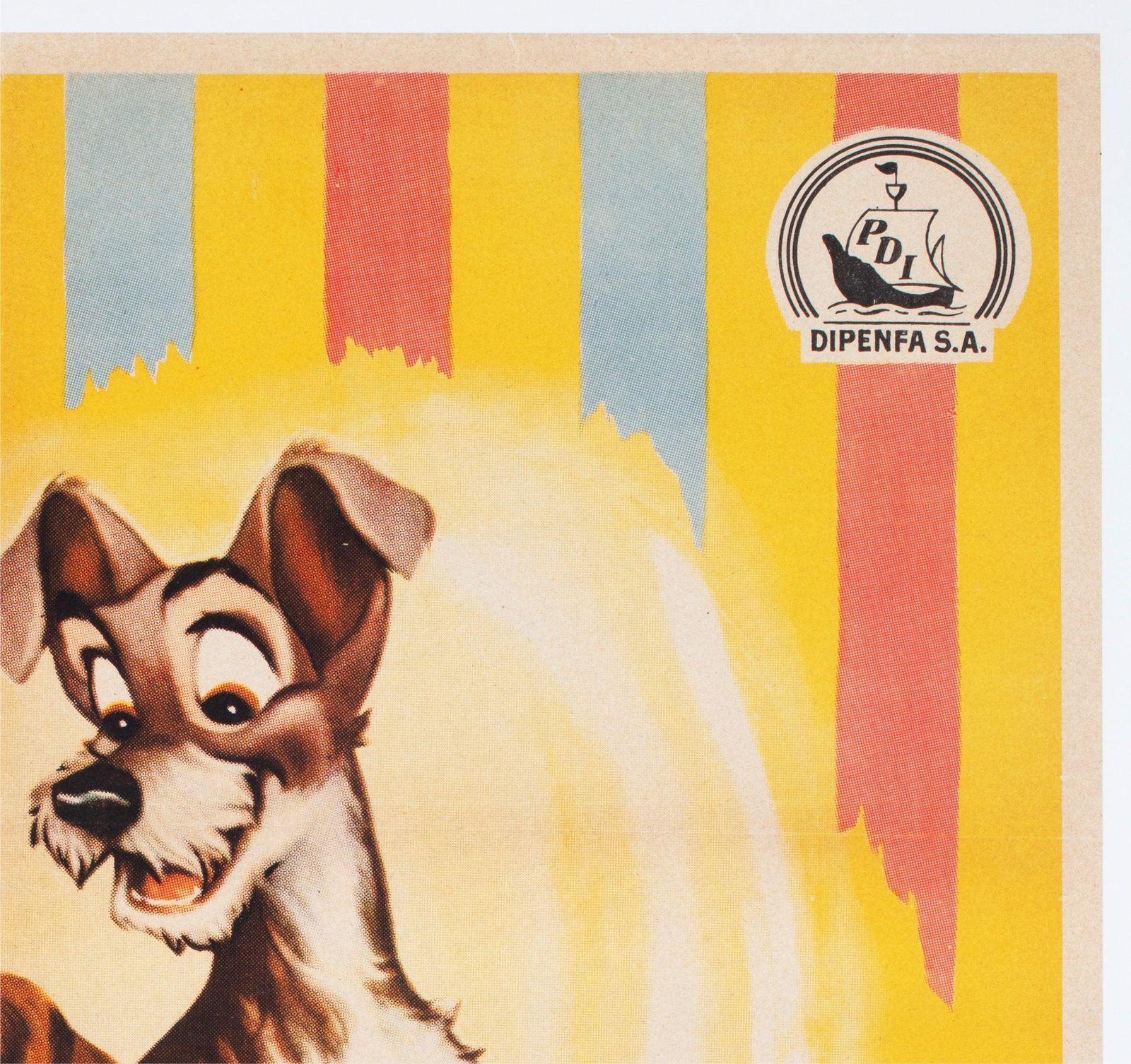 Affiche de cinéma espagnole Lady and the Tramp, 1957, format 1 Sheet photo Art