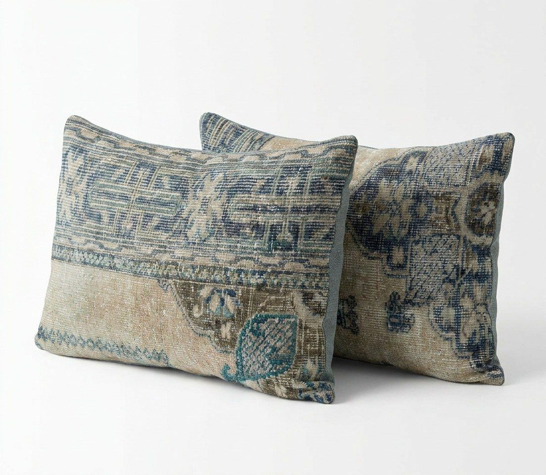 Anatolian Lumbar Rug Pillow Cover 40 X 60 Cm   Set Of Two photo furniture