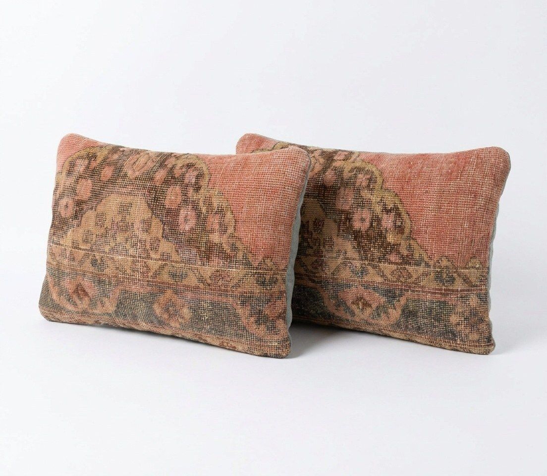 Bohemian Lumbar Rug Pillow Cover 40 X 60 Cm   Set Of Two photo furniture