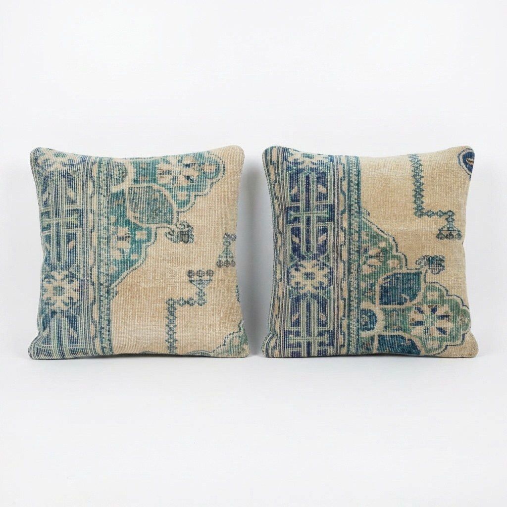 Bohemian Turkish Rug Pillow Cover 50 X 50 Cm   Set Of Two