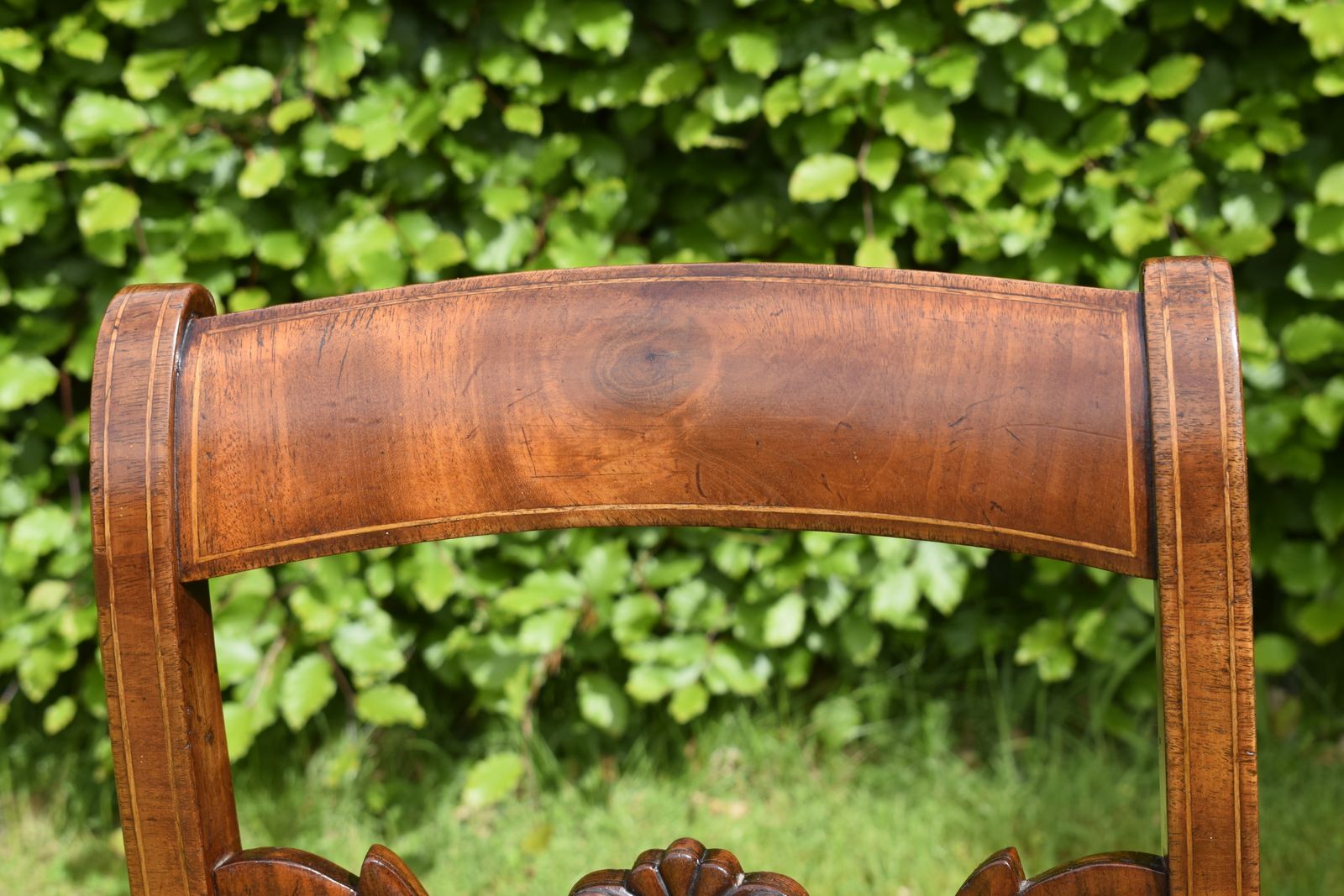 photo furniture Pair Of Mahogany & Inlaid Side Chairs