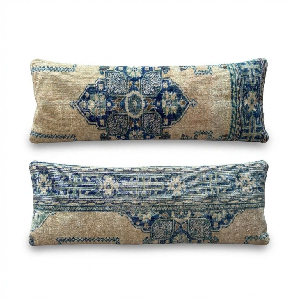 Turkish Bedding Rug Pillow Cover 38 X 103 Cm & 39 X 120 Cm   Set Of Two