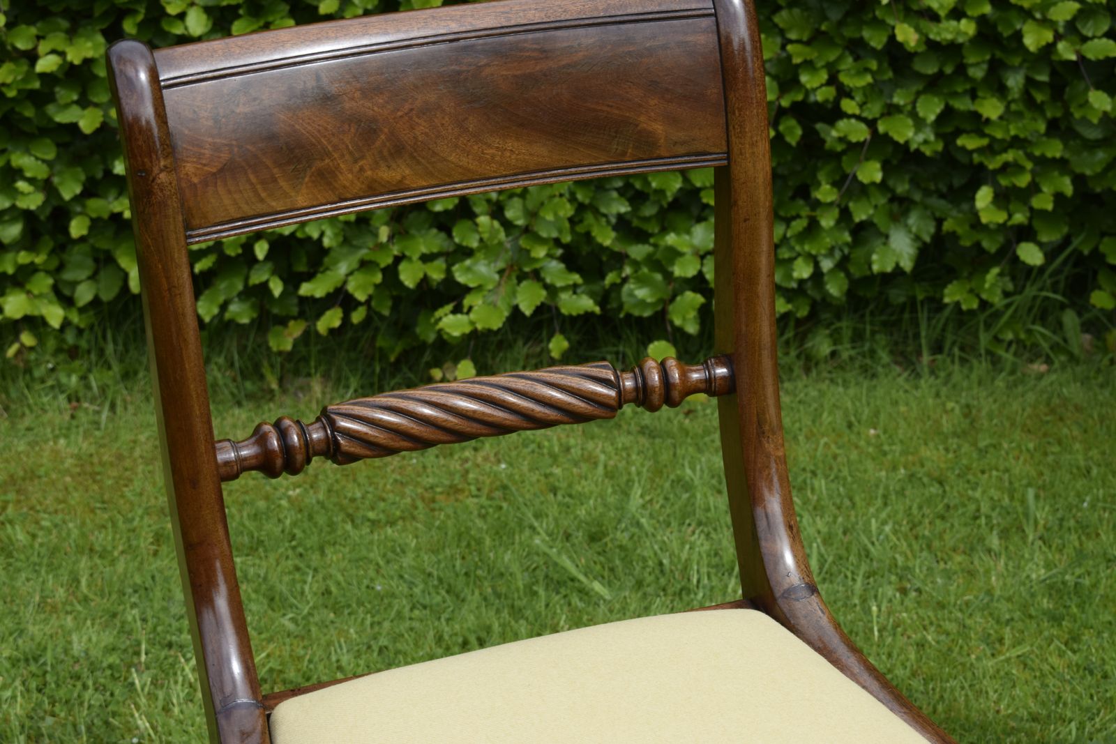 Pair Of Regency Chairs, 1800s, Mahogany photo vintage