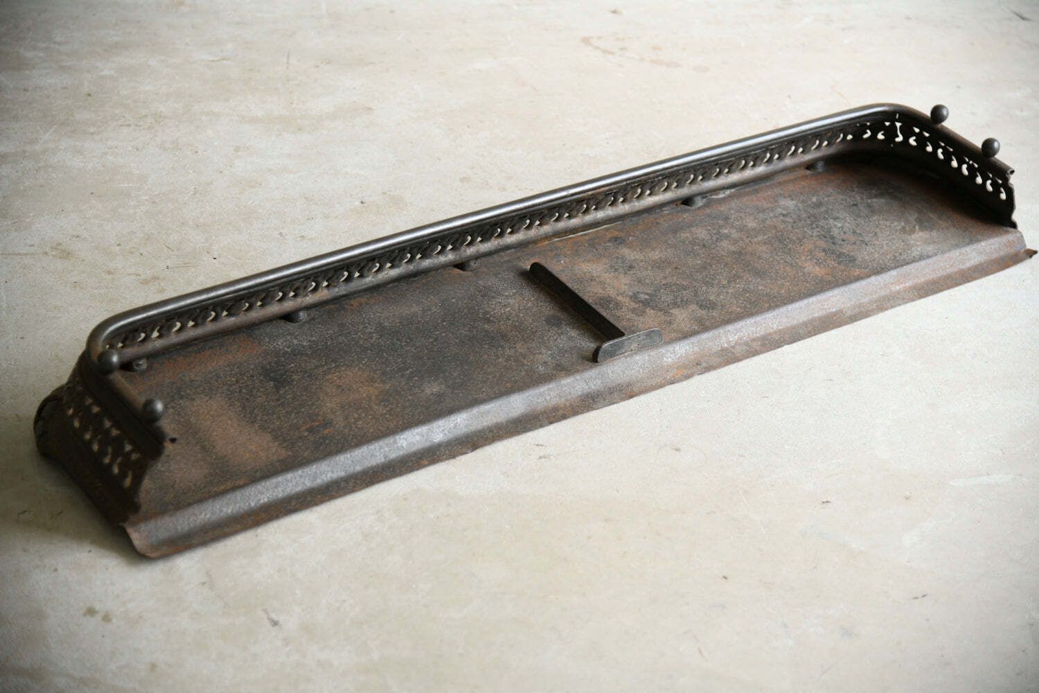 photo furniture Antique Steel Fire Fender, 1800s