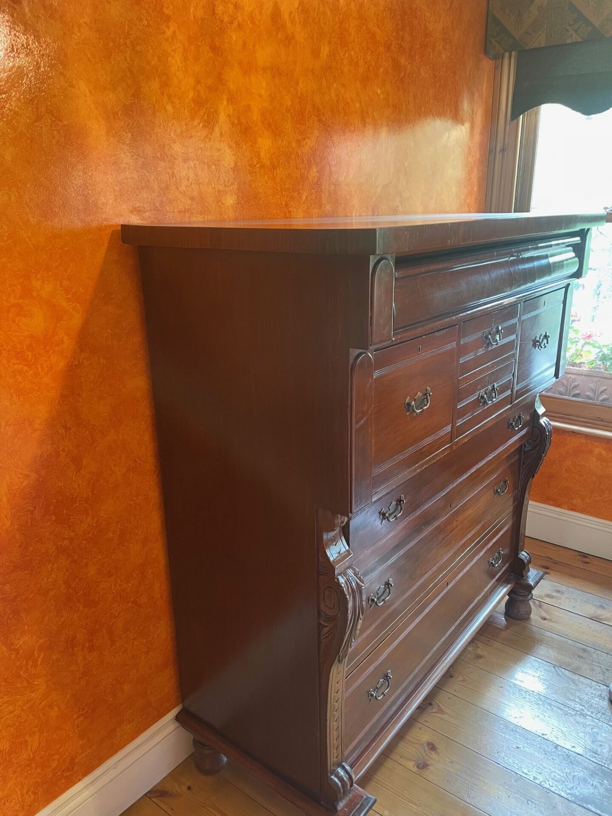 Antique Mahogany Chest Of Drawers photo 150.0