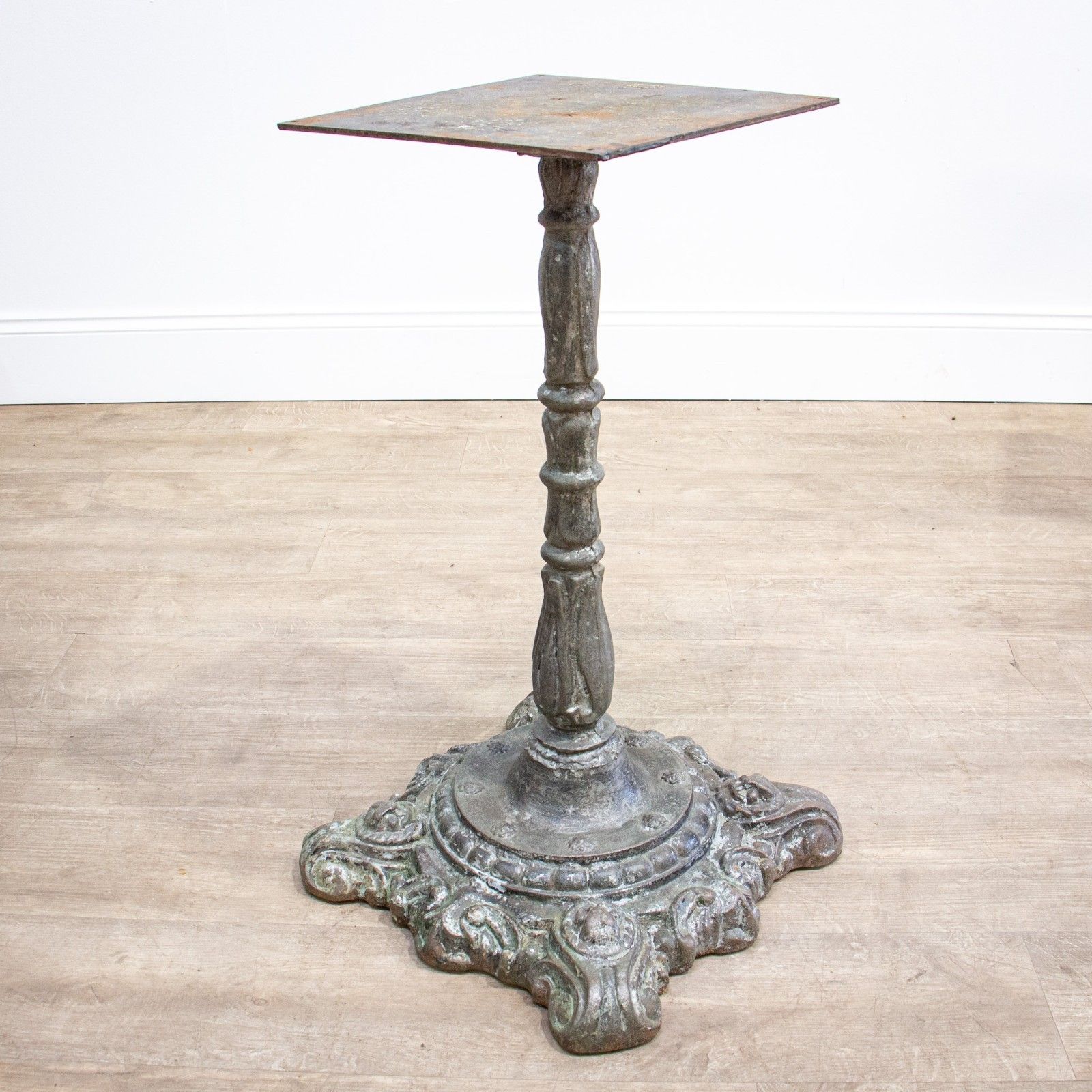 photo for sale Imposing Pair Of Heavy Cast Iron Plinths Or Bases