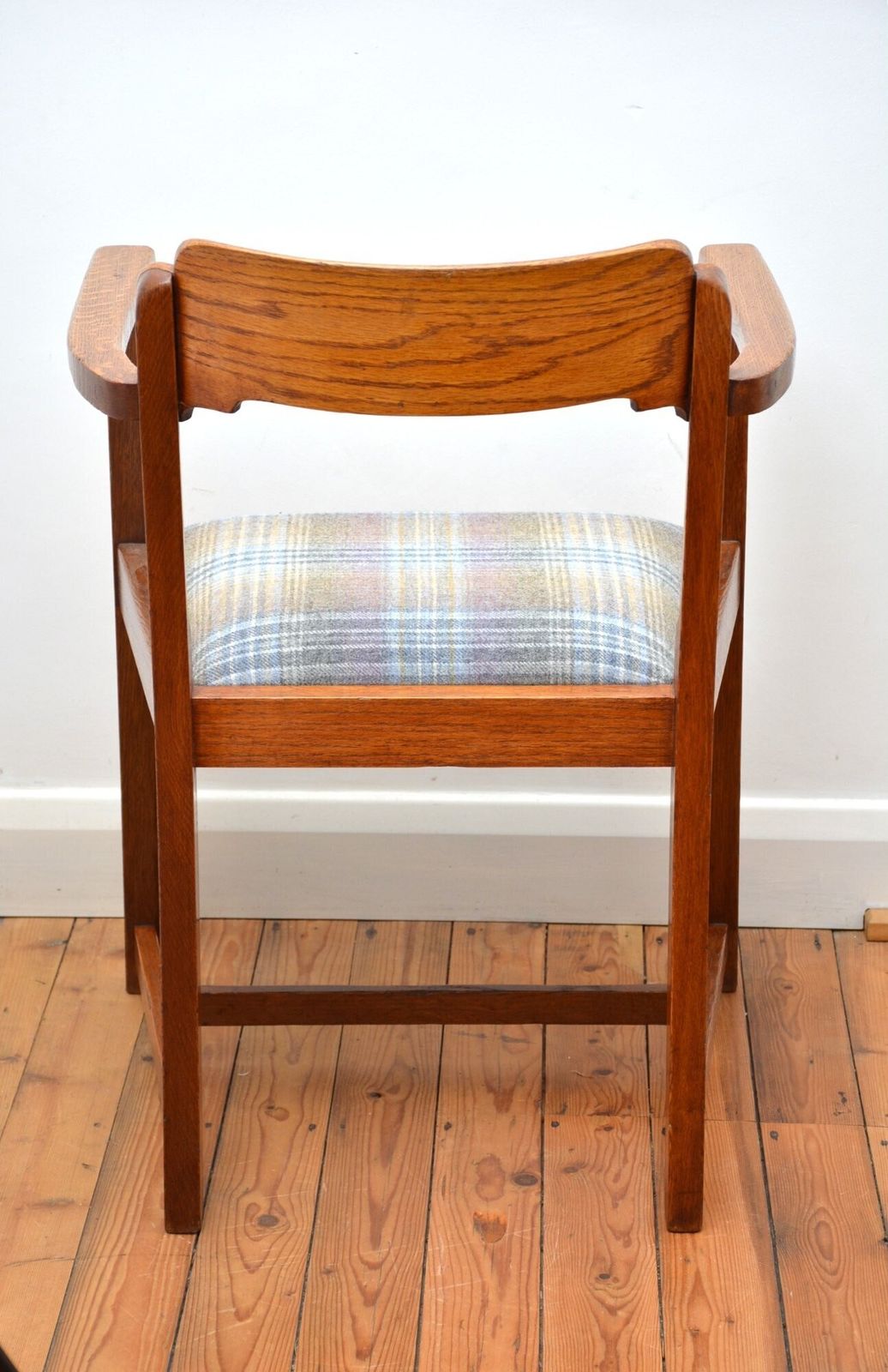 1032.0 Arts And Crafts Desk Chair Restored Office Chair In Oak photo