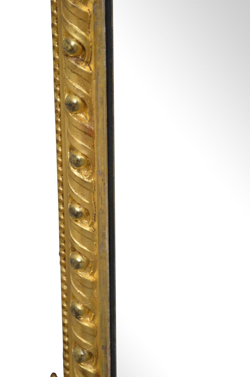 photo vintage Antique Giltwood Overmantel Mirror With Original Gilt And Glass H83cm