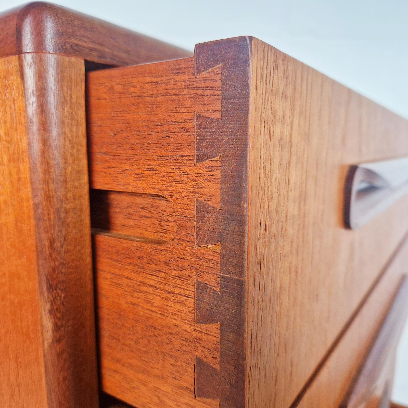 Vb Wilkins For G Plan Fresco Vintage Mid Century Medium Teak Tallboy Chest Drawers Pg191 photo vinterior