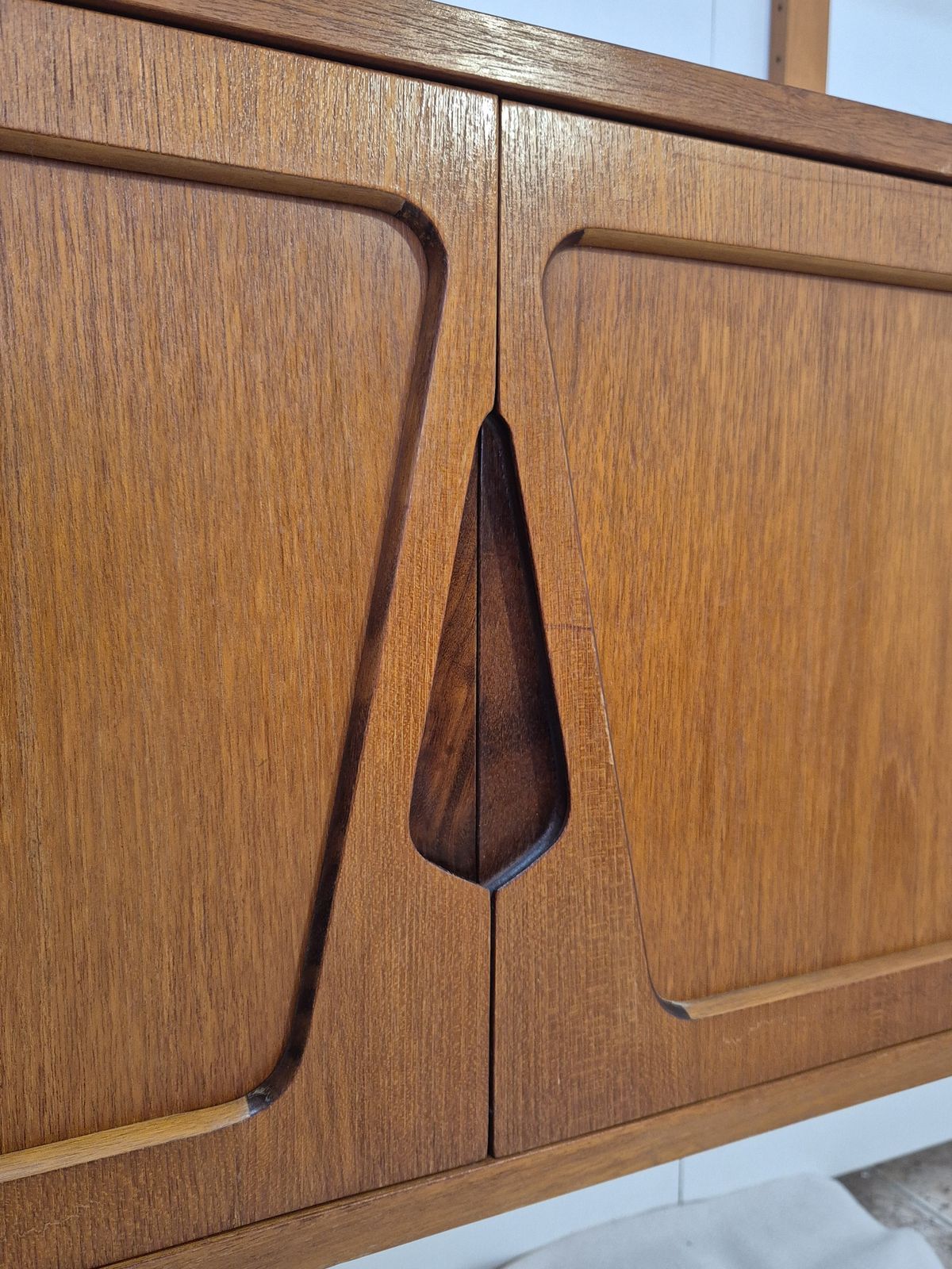 photo for sale Wall Unit In Teak By Kjell Riise, Scandinavian Mid Century 1960s