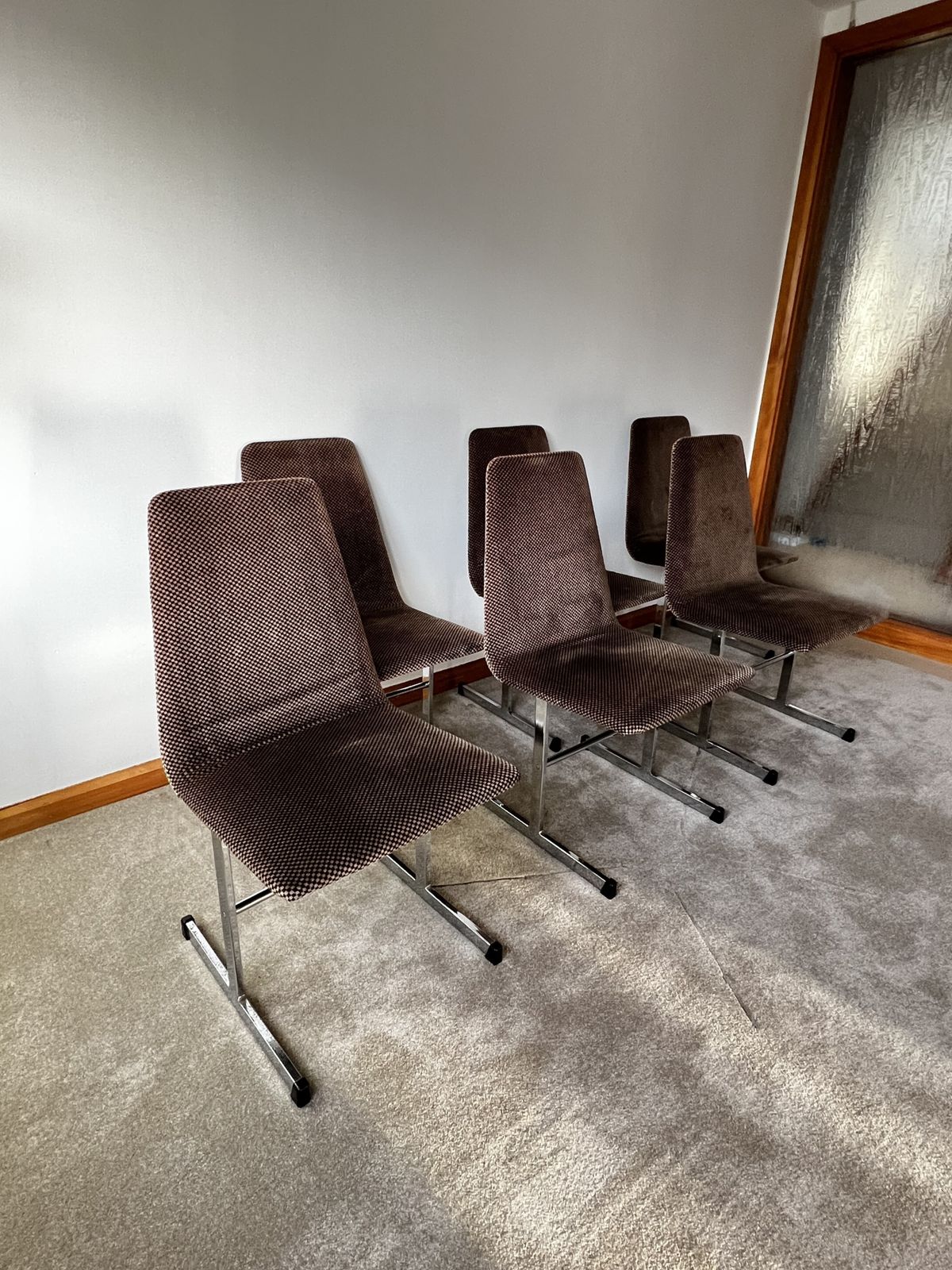 Set Of Six Pieff Lisse Cantilever Carver Chairs (1970s) By Tim Bates
