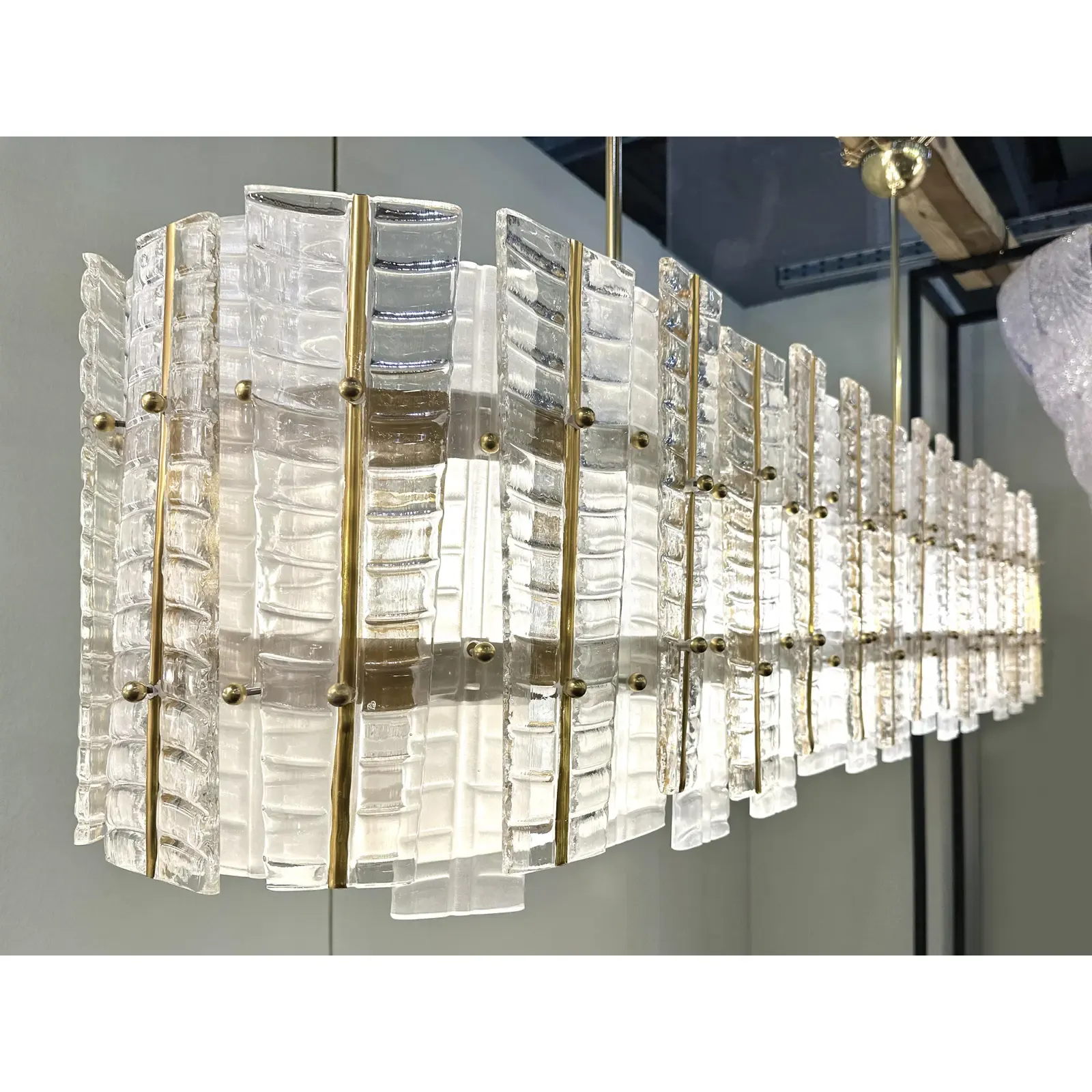 Luxury Modern Italian Tropical Gold Murano Glass Chandelier By Simoeng photo buy
