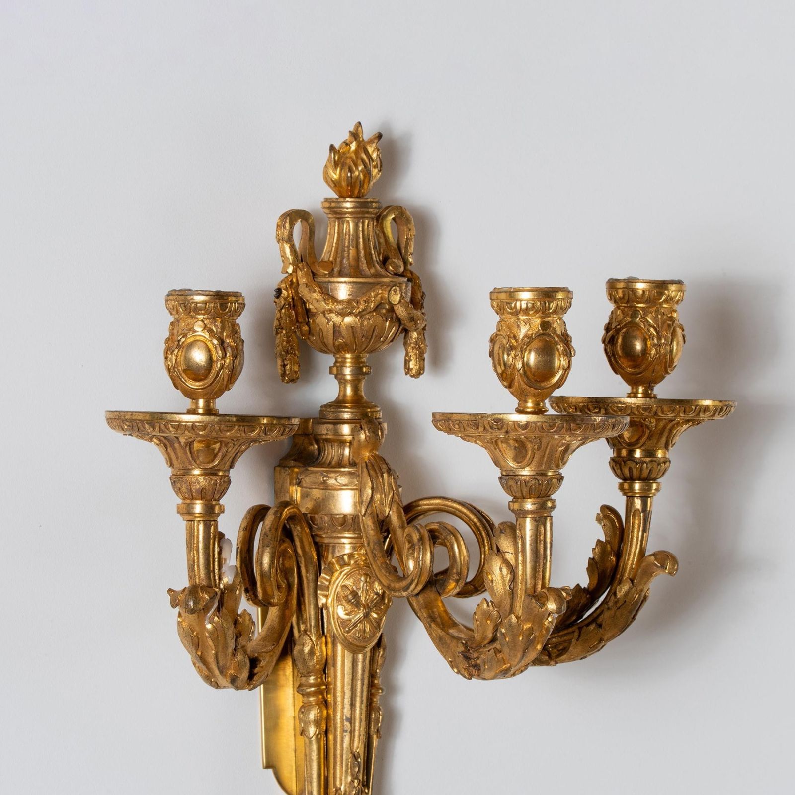 Set Of Four Louis XV Ormolu Three Branch Wall Lights Circa 1770 photo vinterior
