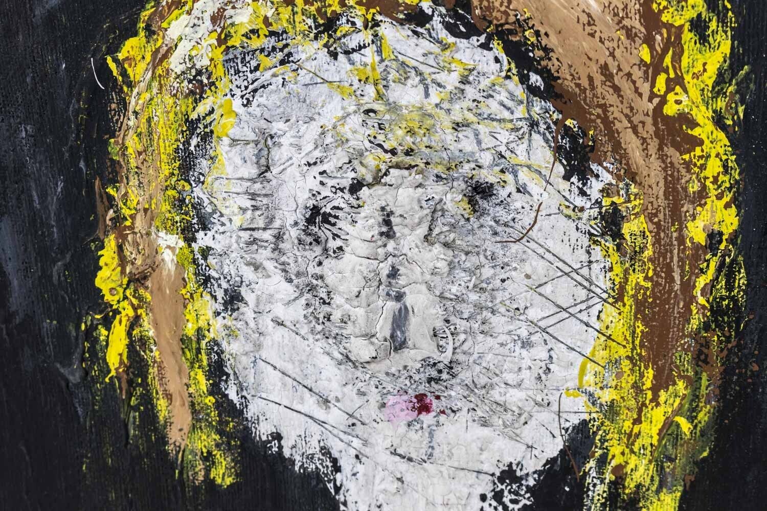 Marcel Mulot, Woman Portrait, Gouache On Canvas, 1988 photo for sale